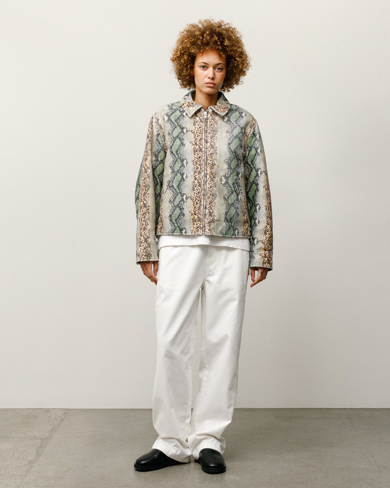 Garage Jacket Leather – Snake | Outerwear | Stüssy