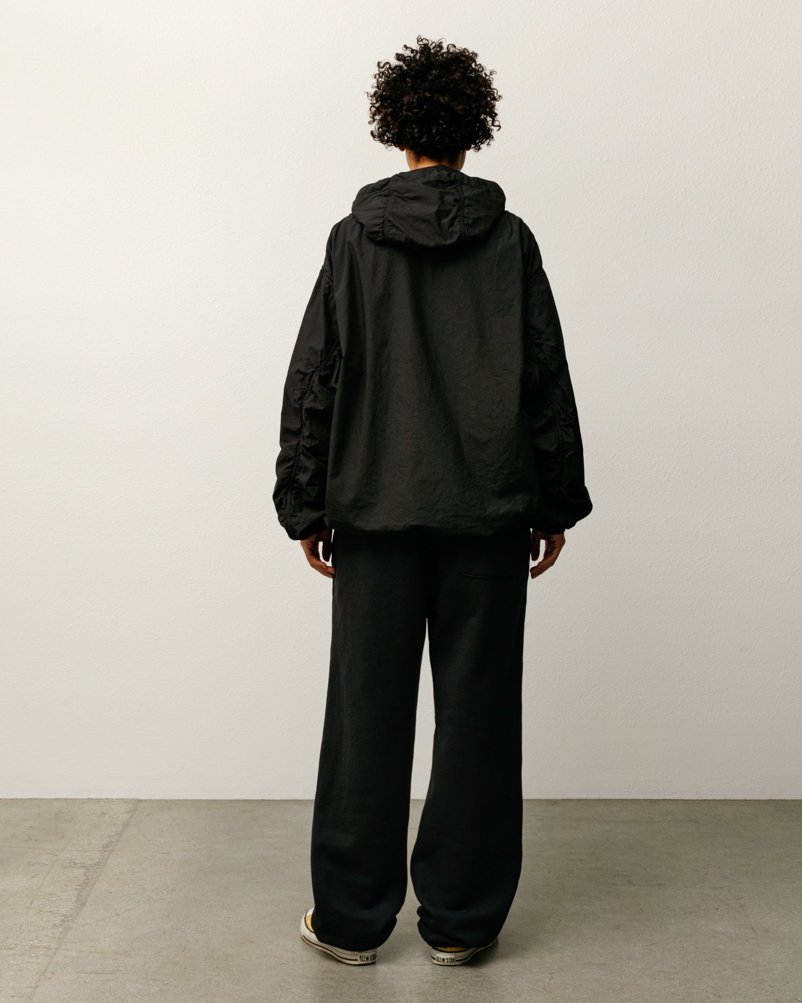 BLATE 2way 中綿ブルゾン　black ダブルジップ比翼デザイン裏ボアリバーシブル中綿ブルゾン（ブルゾン