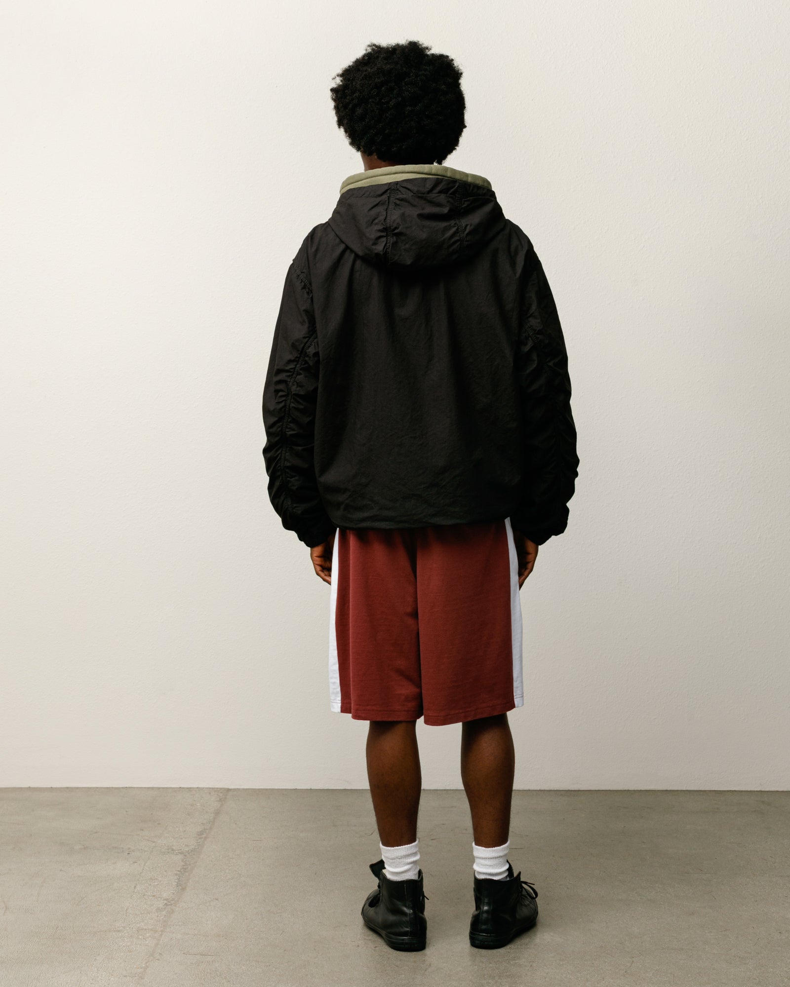 Double Cotton Hooded Jacket – Black | Outerwear | Stüssy