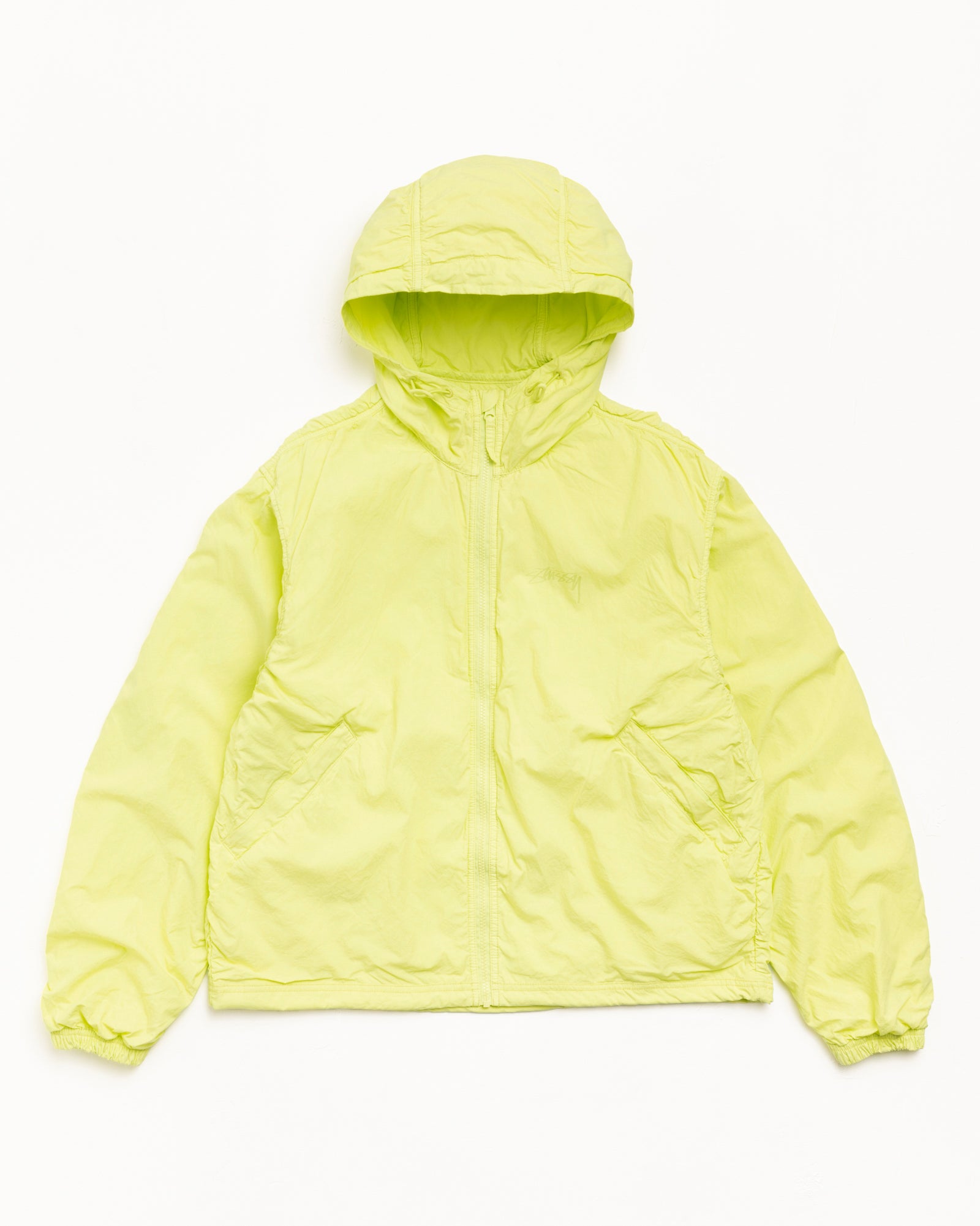 Double Cotton Hooded Jacket – Lime | Outerwear | Stüssy
