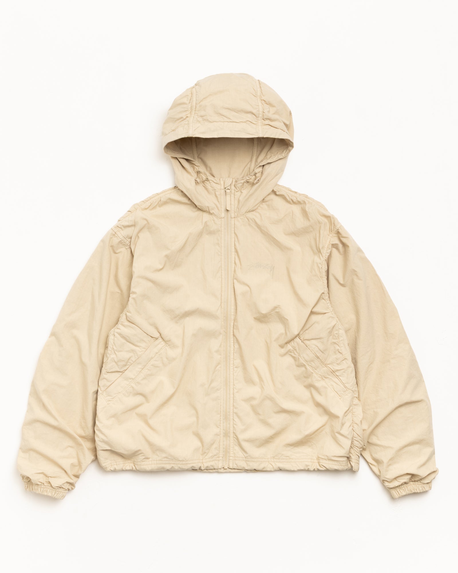 Double Cotton Hooded Jacket – Sand | Outerwear | Stüssy