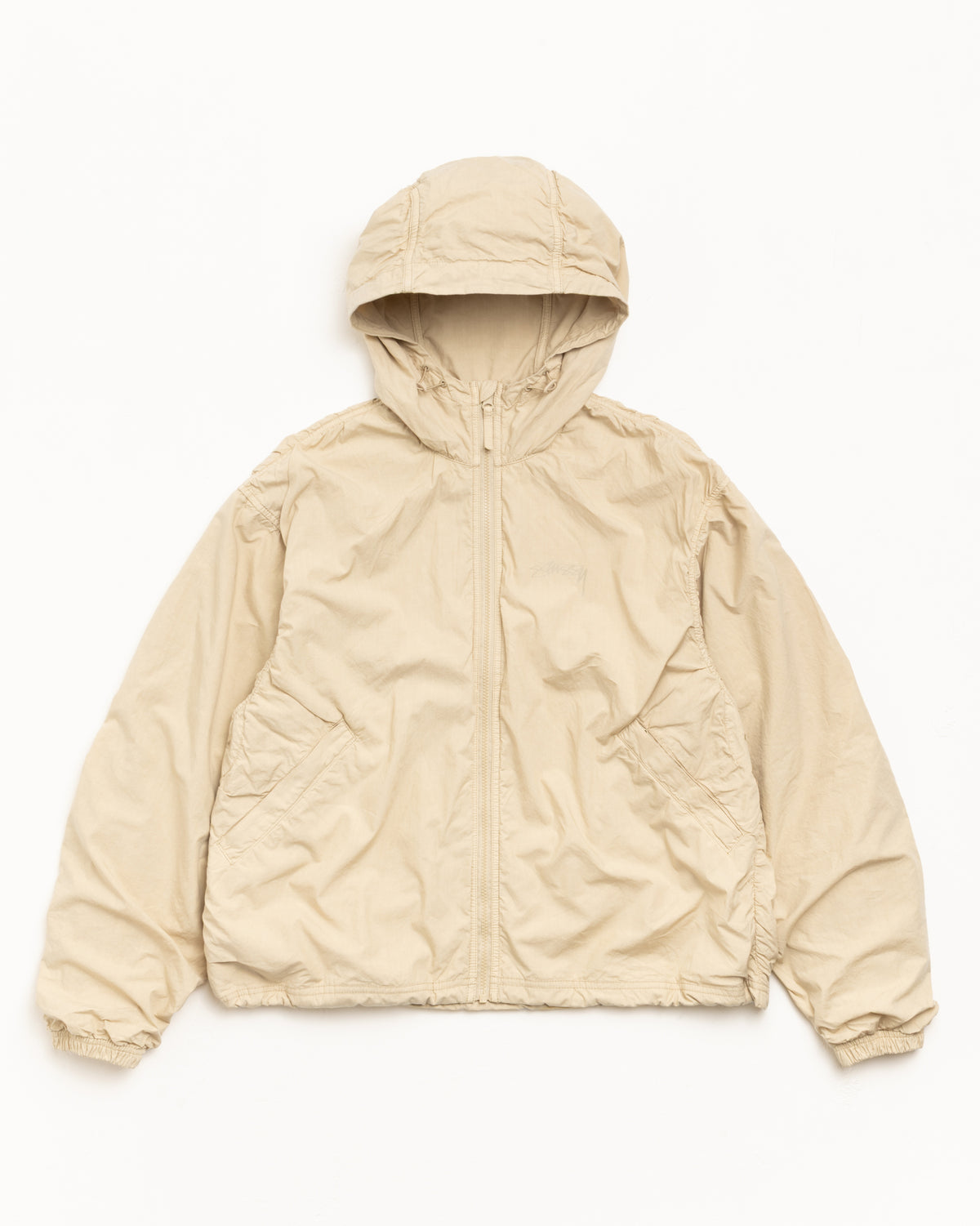 Double Cotton Hooded Jacket – Sand | Outerwear | Stüssy