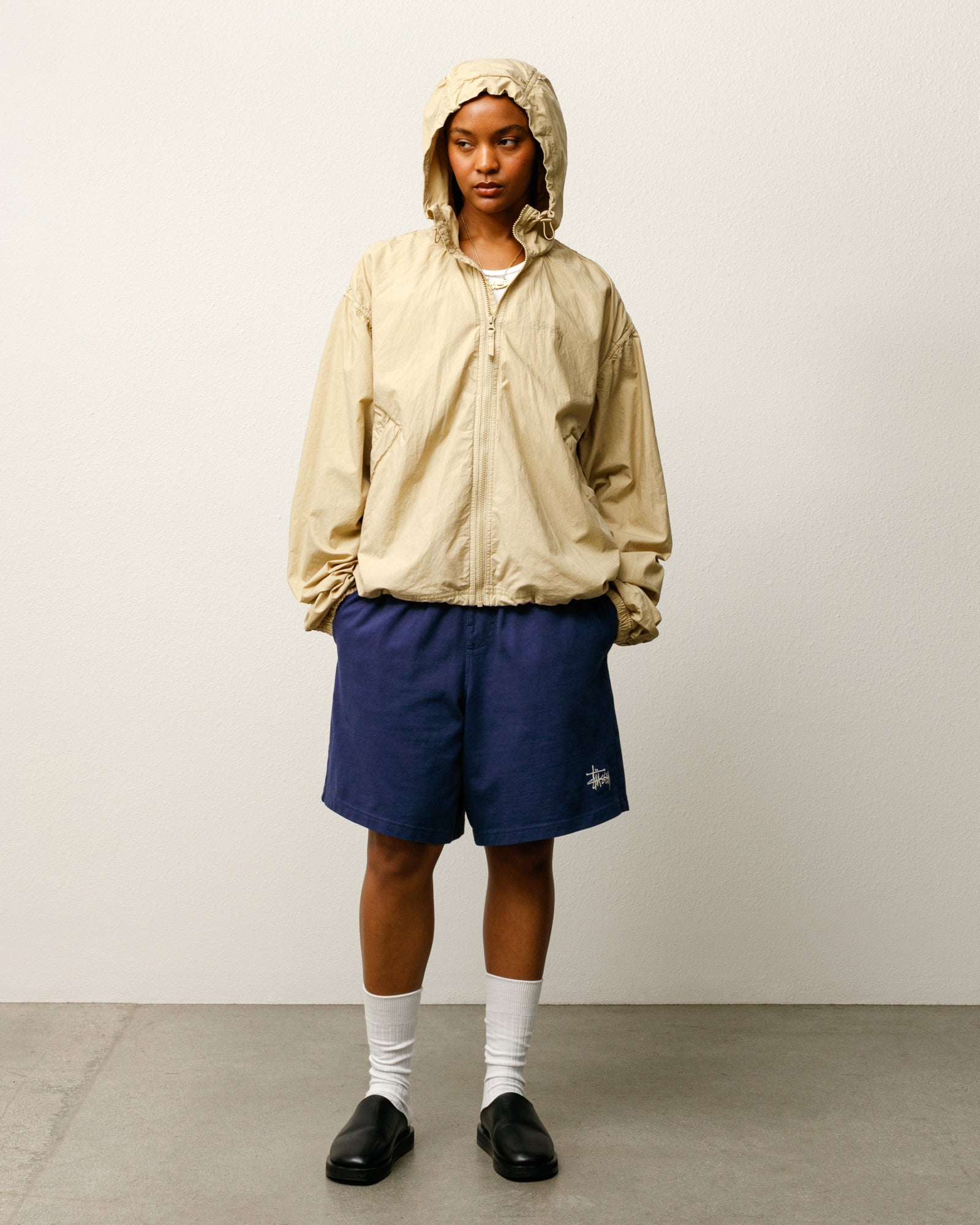 Double Cotton Hooded Jacket – Sand | Outerwear | Stüssy