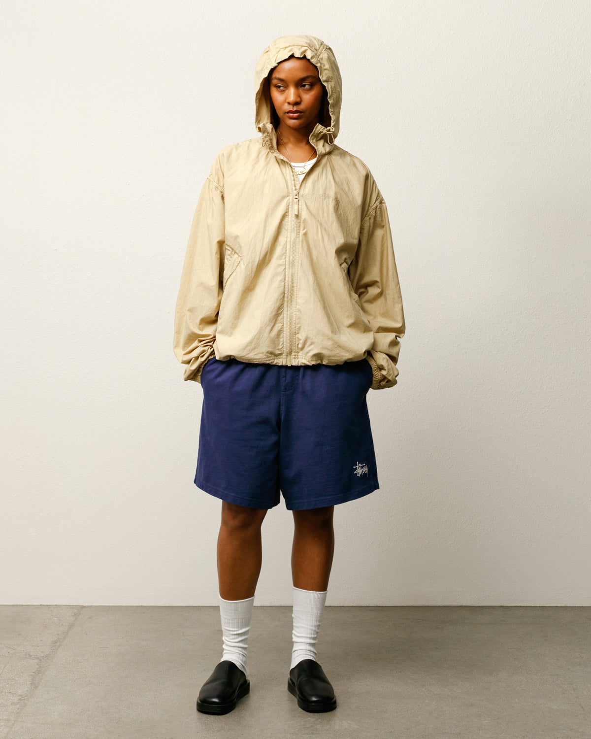 Double Cotton Hooded Jacket – Sand | Outerwear | Stüssy