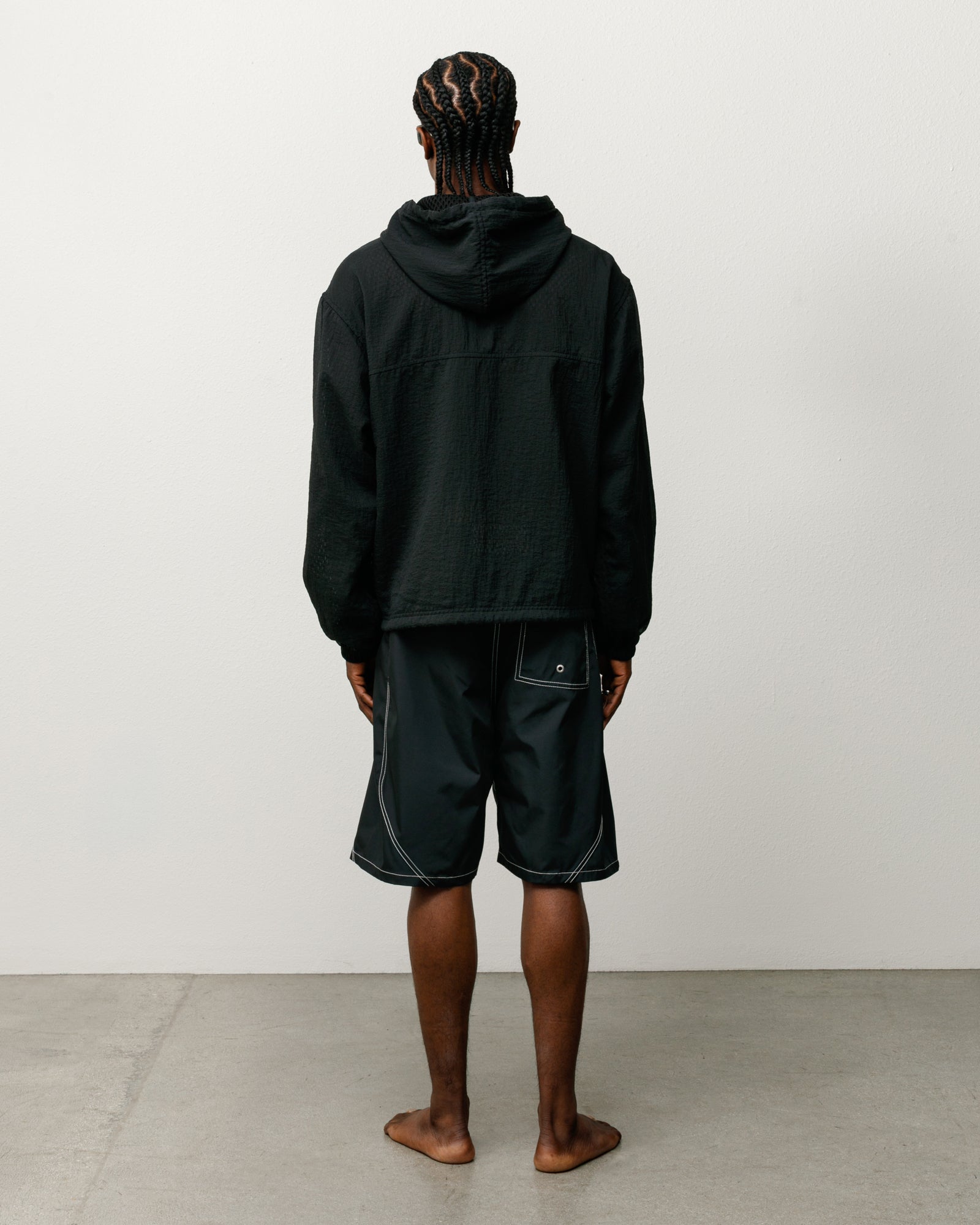 Layered Mesh Hooded Jacket – Black | Outerwear | Stüssy