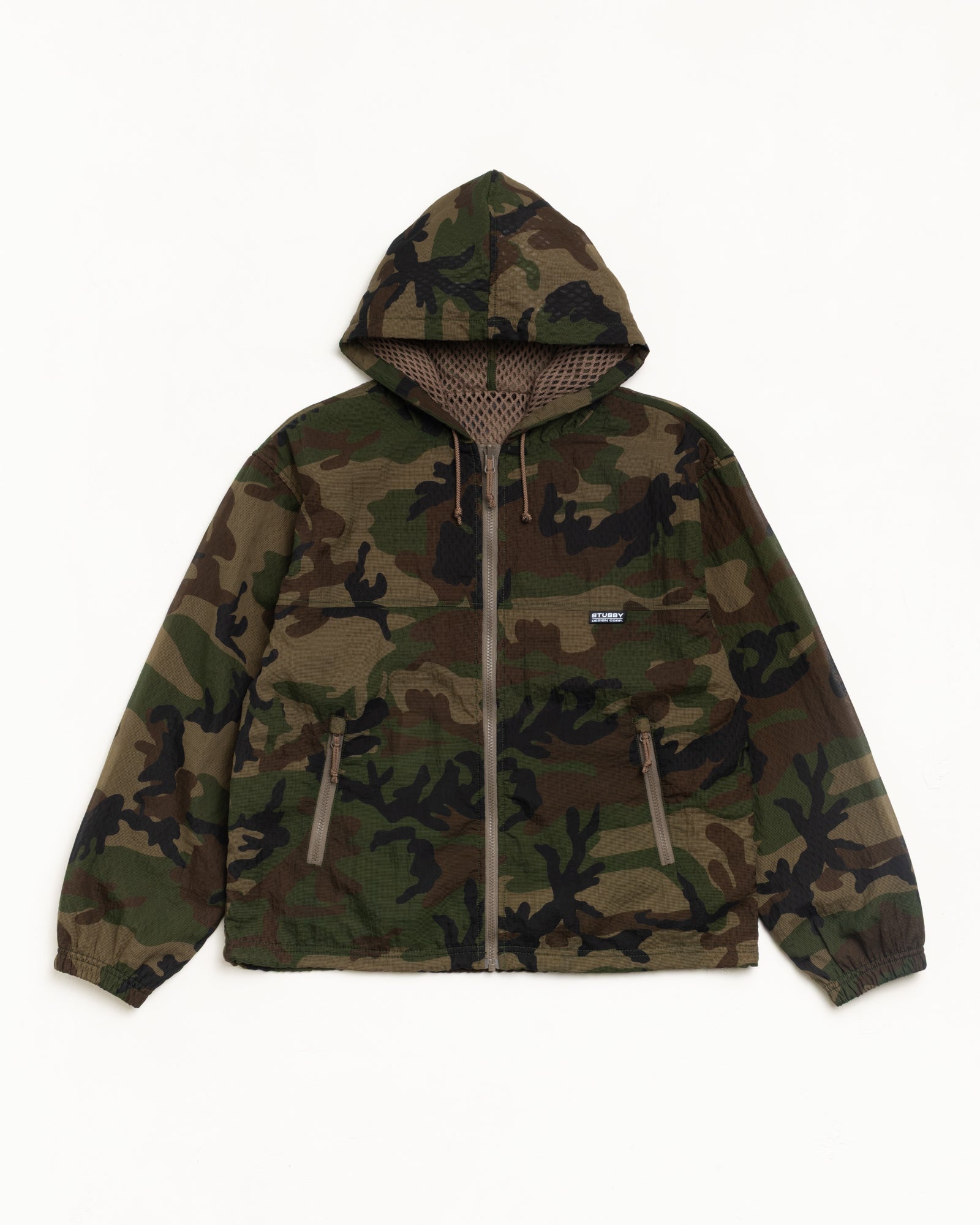Layered Mesh Hooded Jacket – Woodland Camo | Outerwear | Stüssy