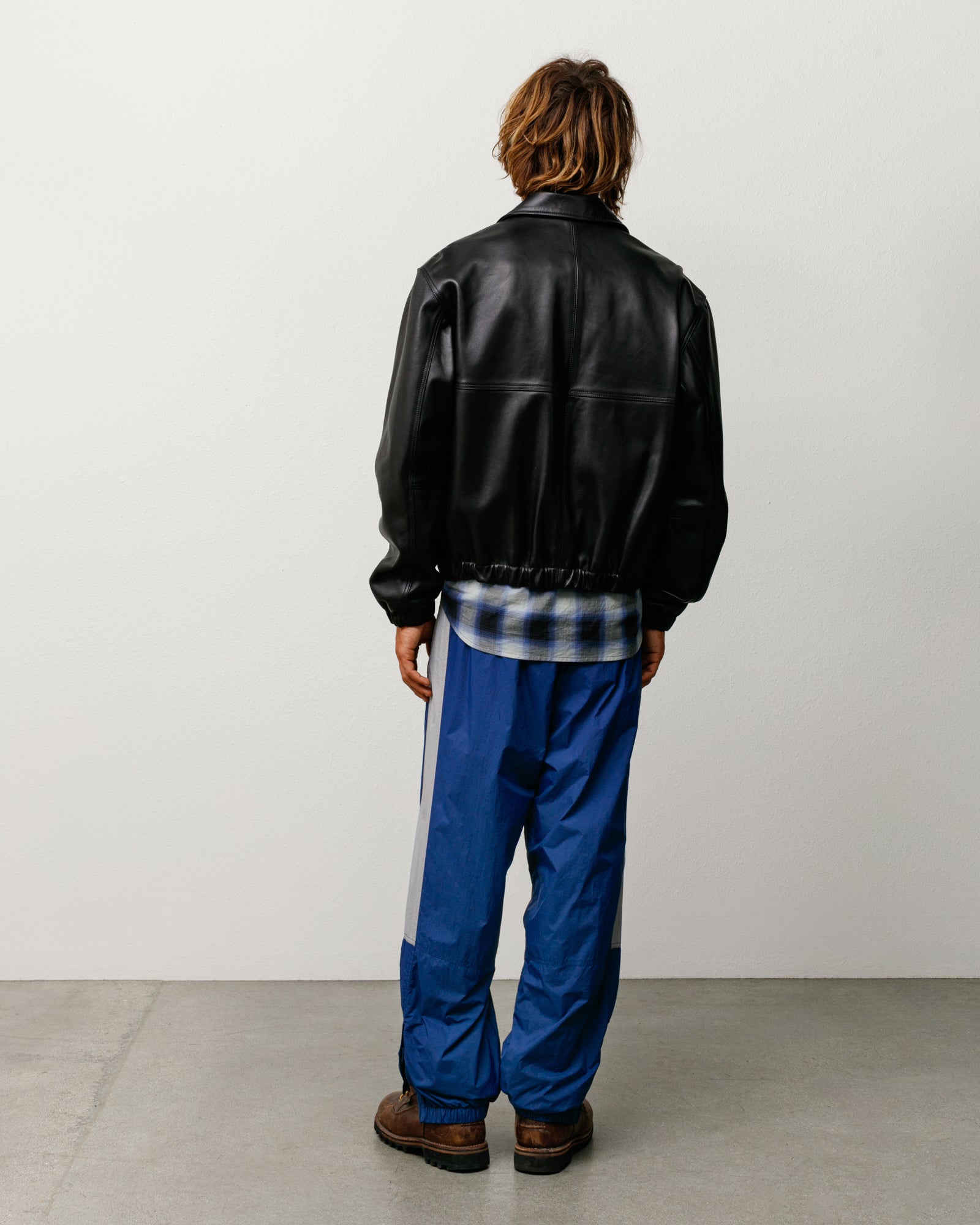 Leather Work Jacket – Black | Outerwear | Stüssy