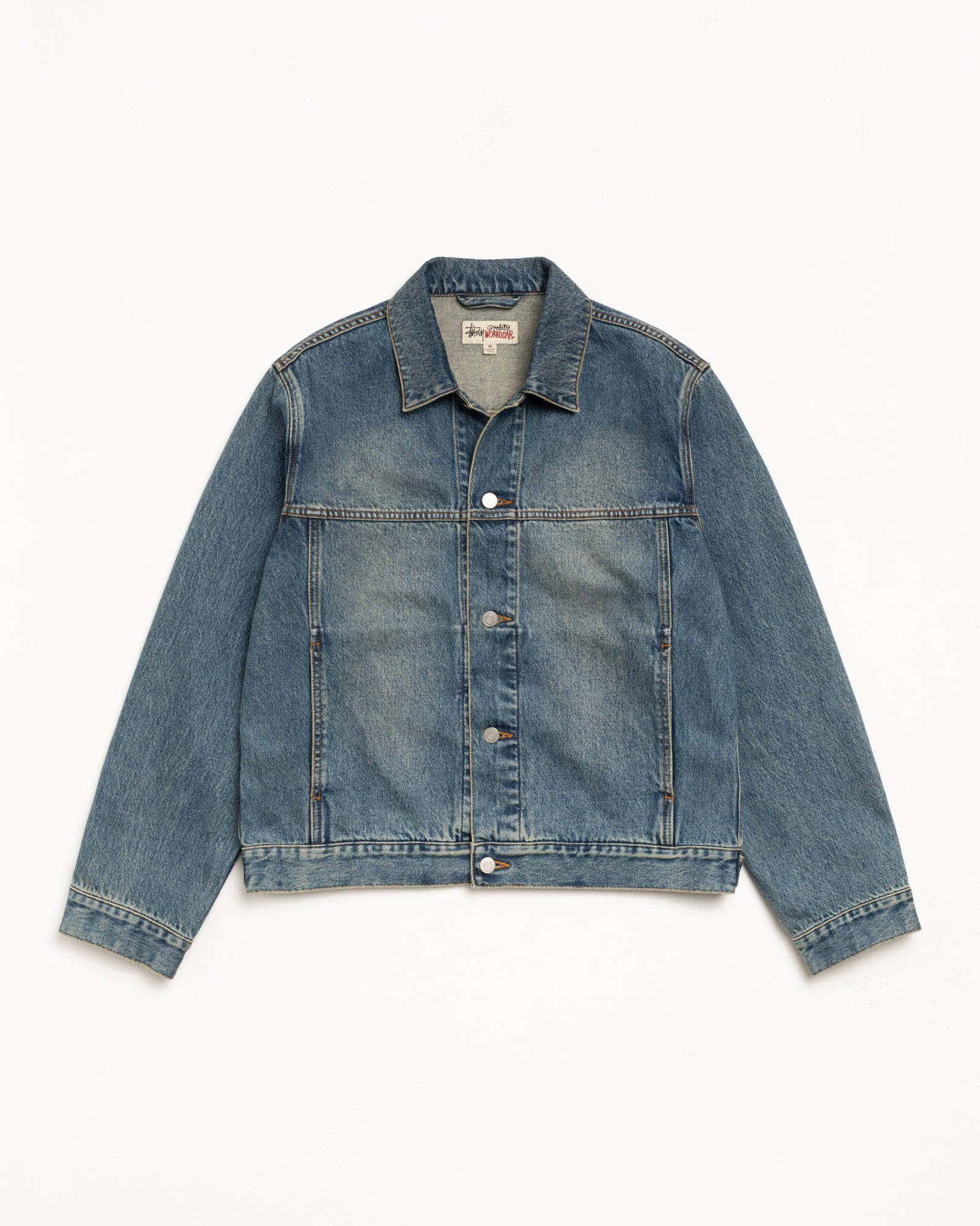J*様 STUSSY TRUCKER JACKET DENIM Trucker Jacket Denim – Vintage Mid Wash | Outerwear | Stüssy