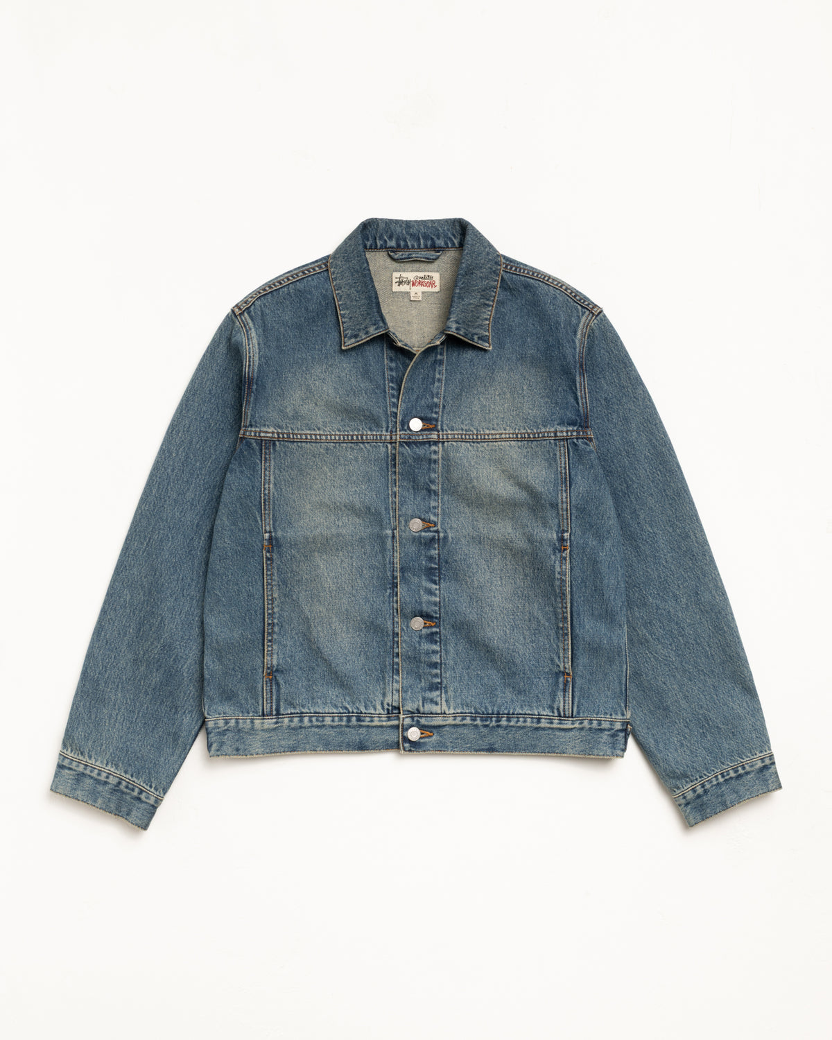 Trucker Jacket Denim – Vintage Mid Wash | Outerwear | Stüssy