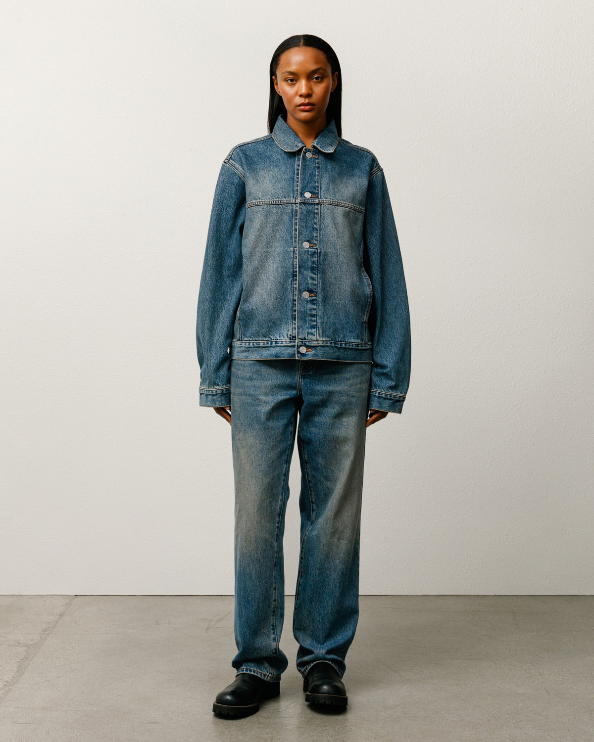 Trucker Jacket Denim – Vintage Mid Wash | Outerwear | Stüssy