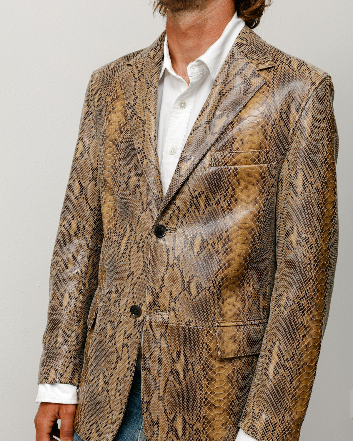 Leather Blazer – Snake | Outerwear | Stüssy