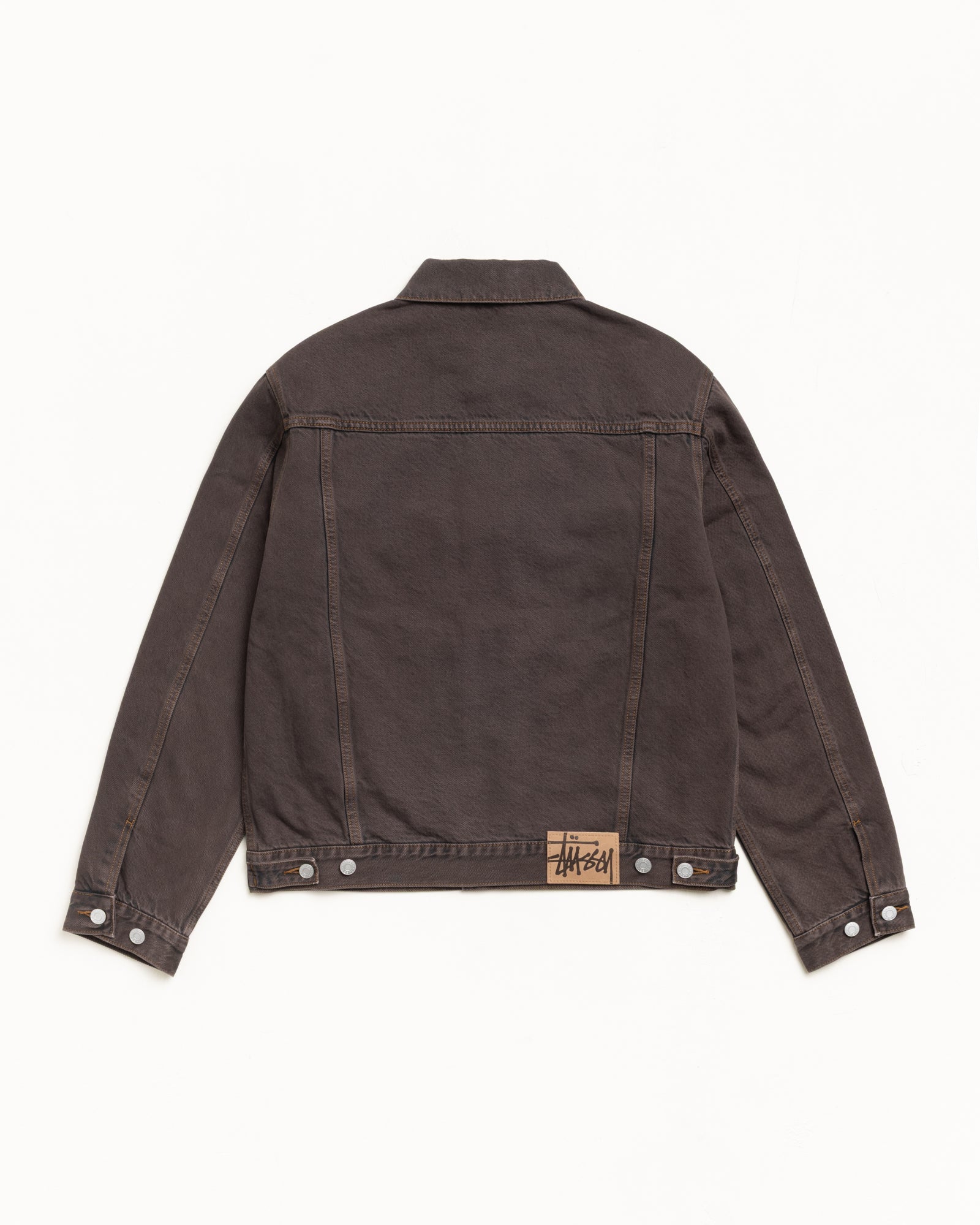 Lined Trucker Denim – Resin Wash Brown | Outerwear | Stüssy