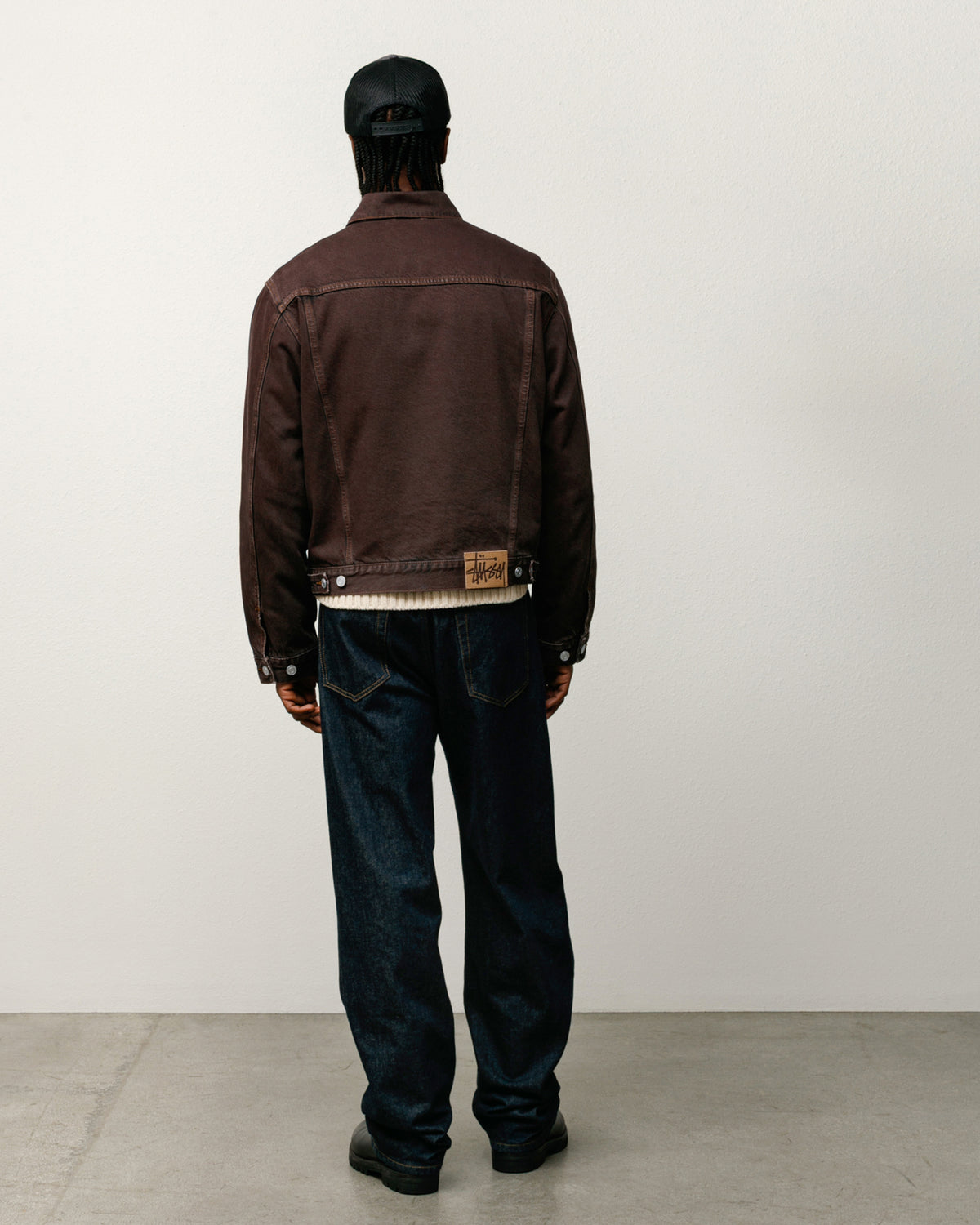 Lined Trucker Denim – Resin Wash Brown | Outerwear | Stüssy