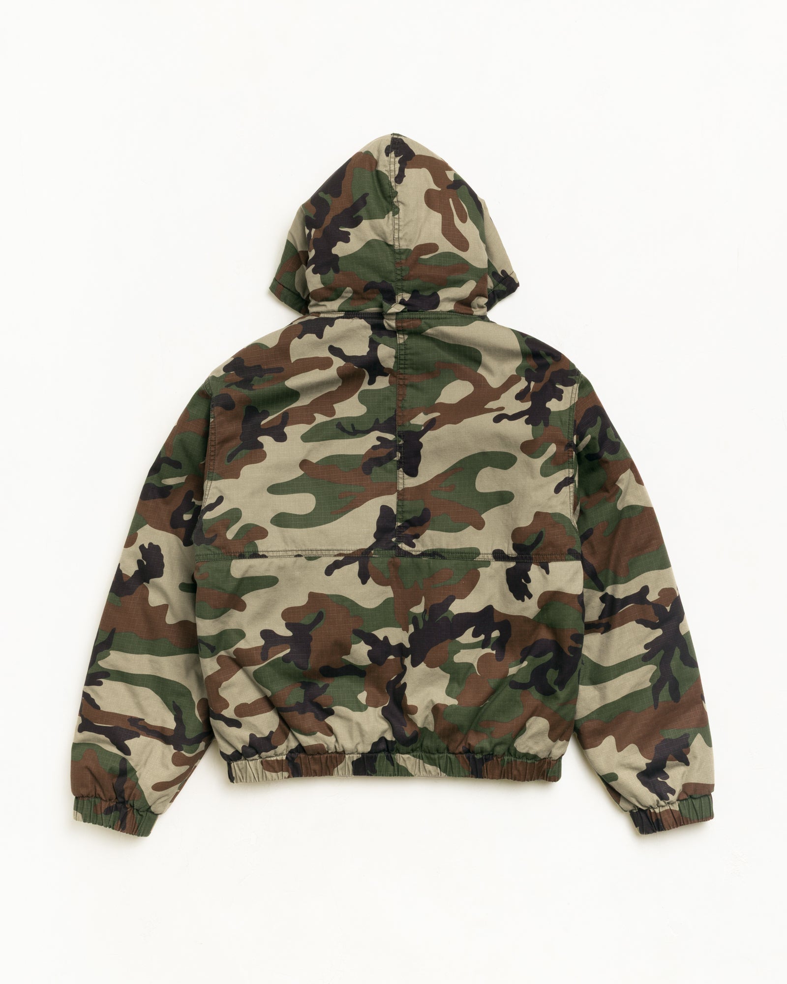 stussy Hide Up Windbreaker カモフラ迷彩ナイロンカッパ Ripstop Work Jacket - Woodland Camo | Outerwear | Stüssy