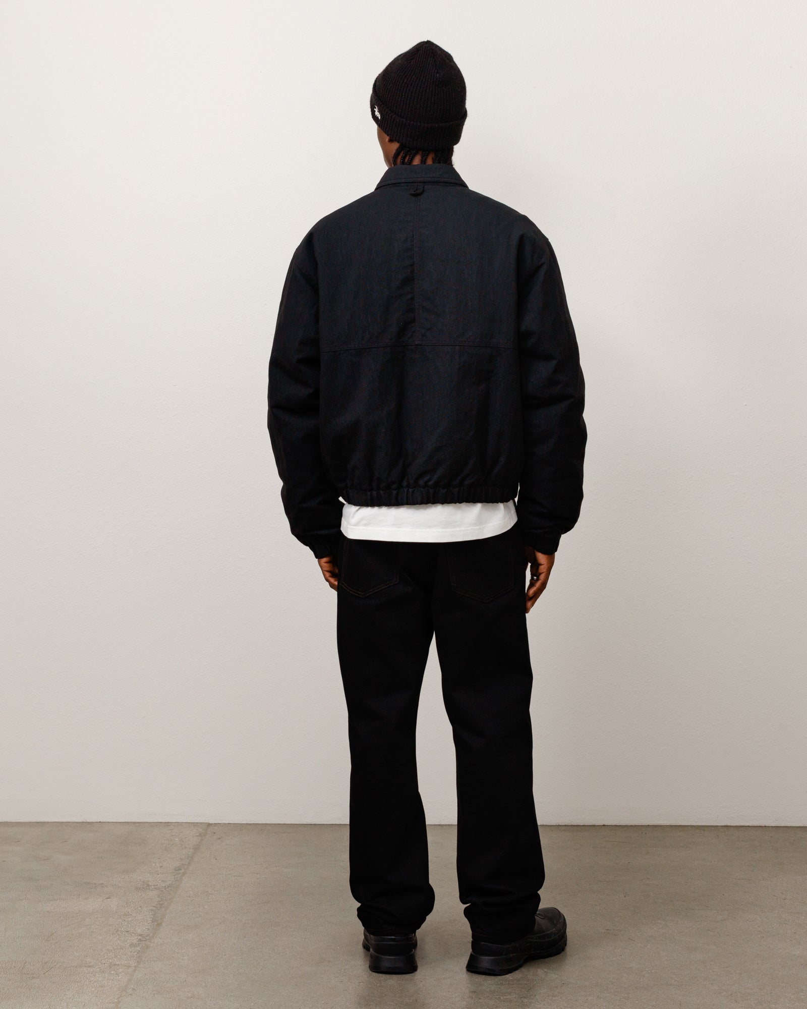 Nyco Collared Work Jacket - Black | Outerwear | Stüssy