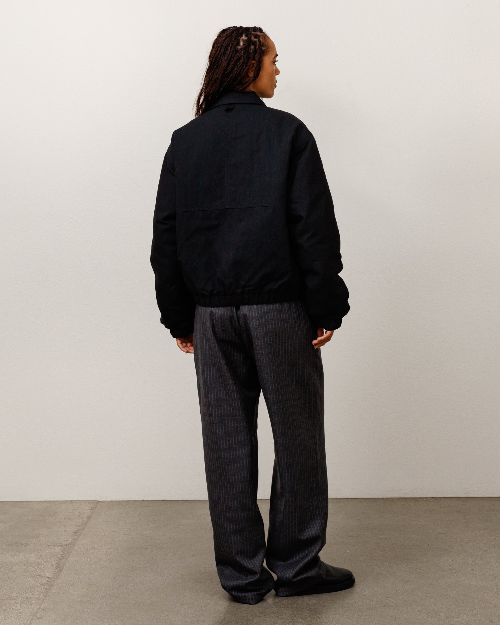 Nyco Collared Work Jacket - Black | Outerwear | Stüssy