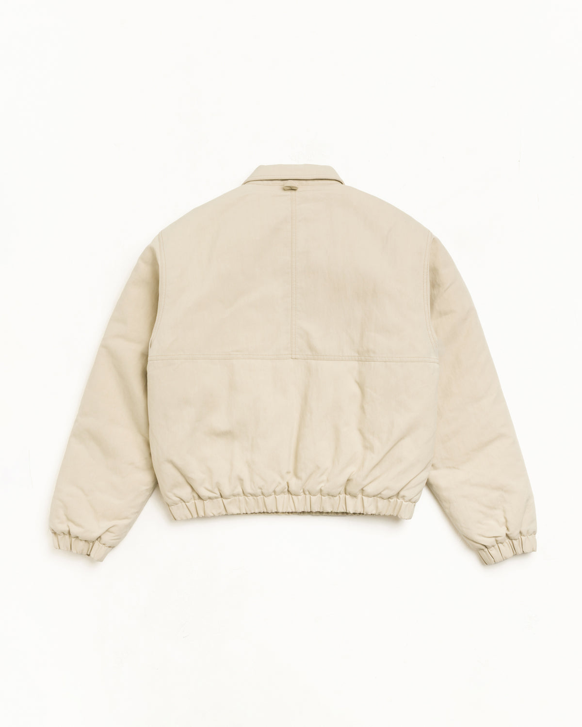 Nyco Collared Work Jacket Unisex Long Sleeve In Sand