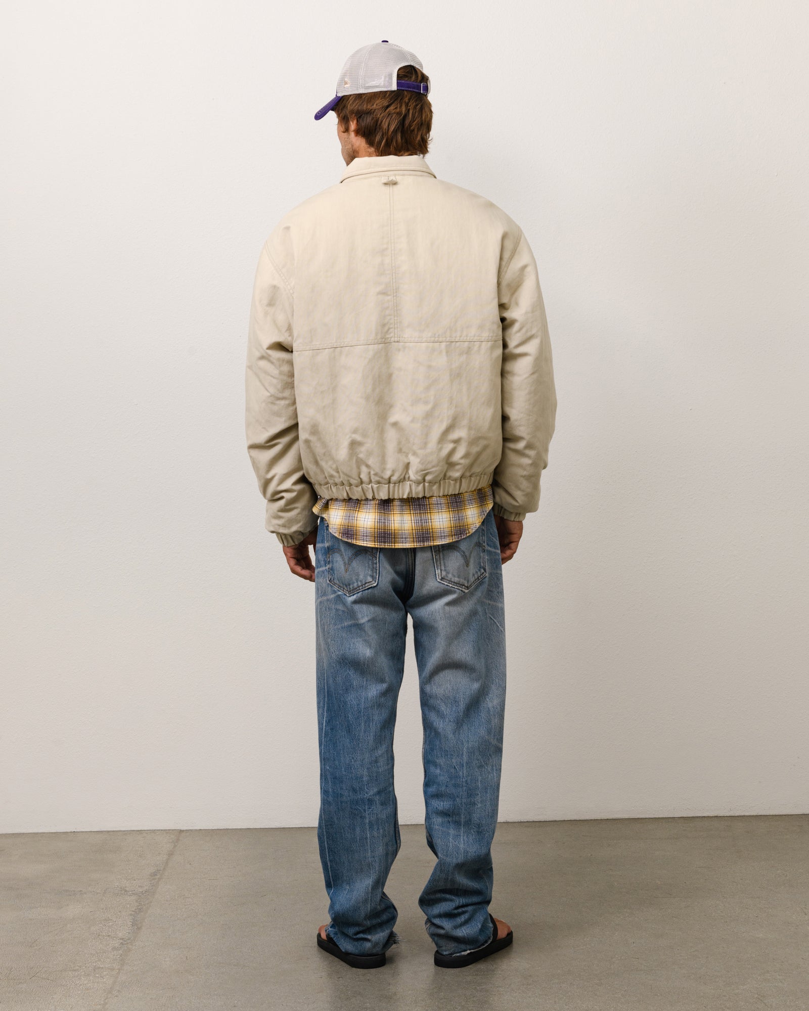 Nyco Collared Work Jacket - Sand | Outerwear | Stüssy