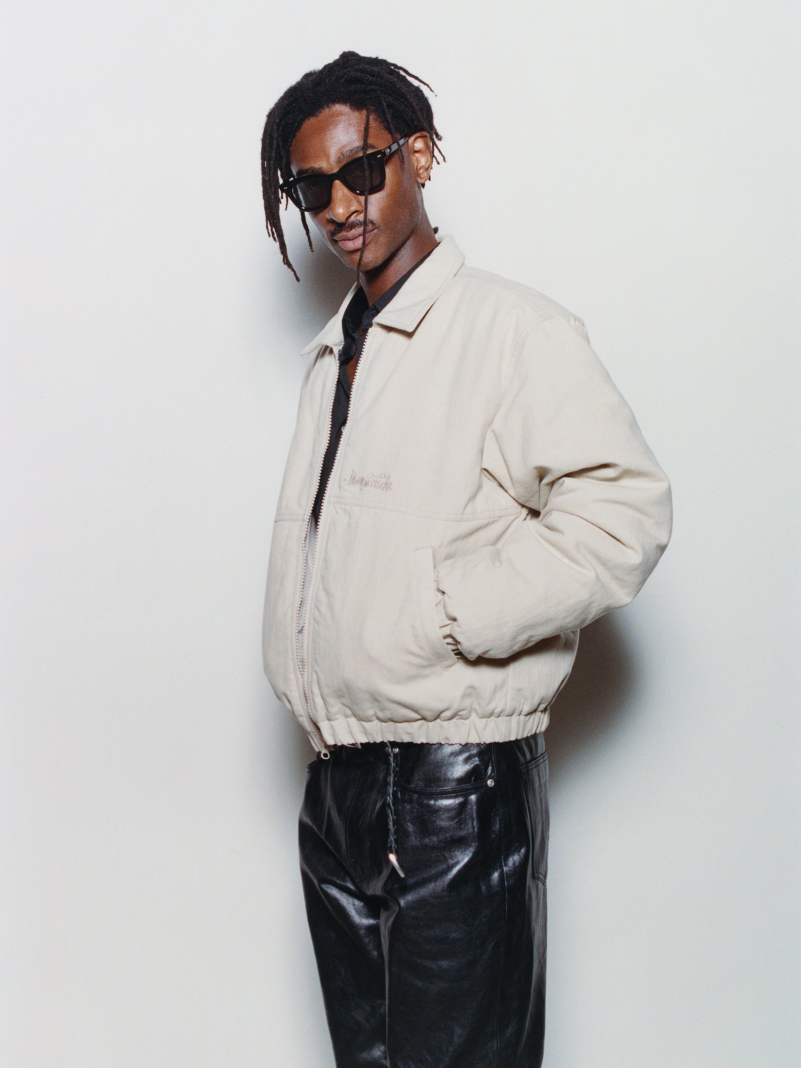 Nyco Collared Work Jacket - Sand | Outerwear | Stüssy