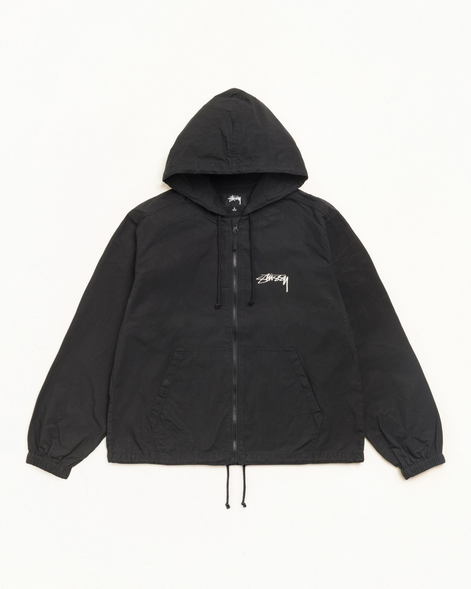 Waxed Cotton Beach Shell - Black | Outerwear | Stüssy