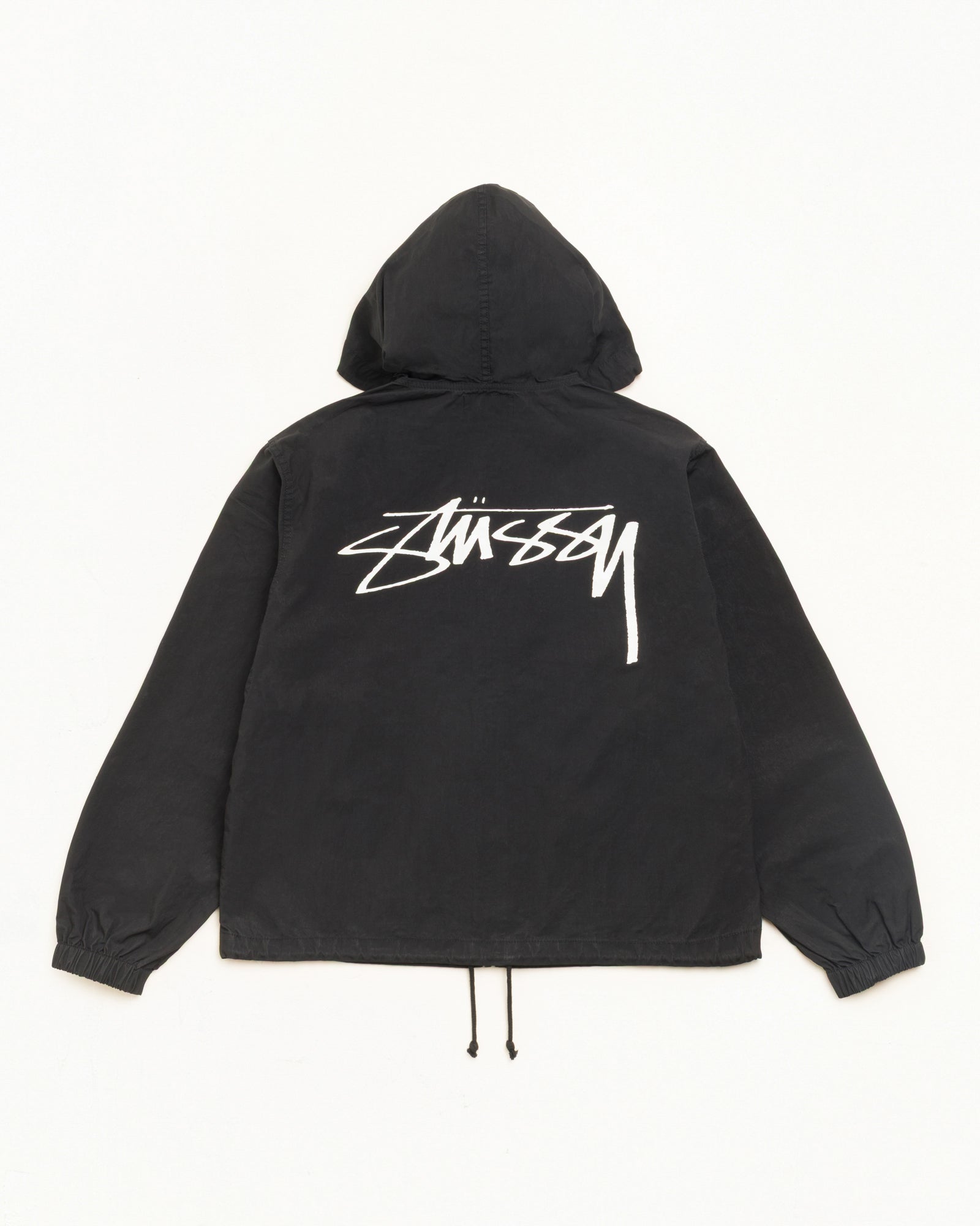 Waxed Cotton Beach Shell - Black | Outerwear | Stüssy