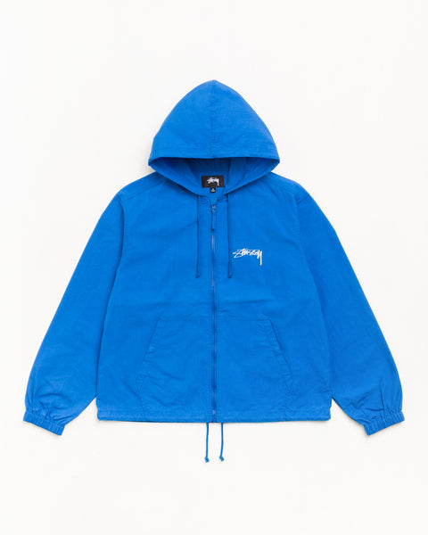 Waxed Cotton Beach Shell Jacket in the color Blue