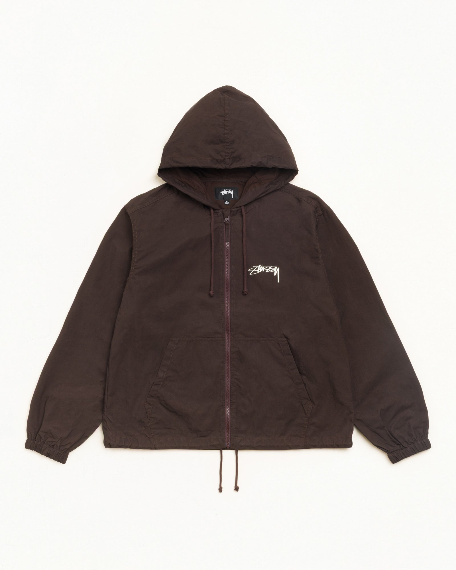 Waxed Cotton Beach Shell - Brown | Outerwear | Stüssy