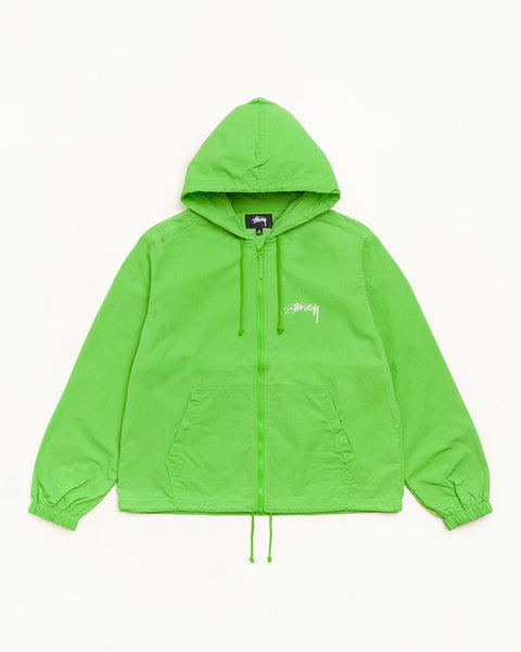Waxed Cotton Beach Shell Jacket in Kiwi