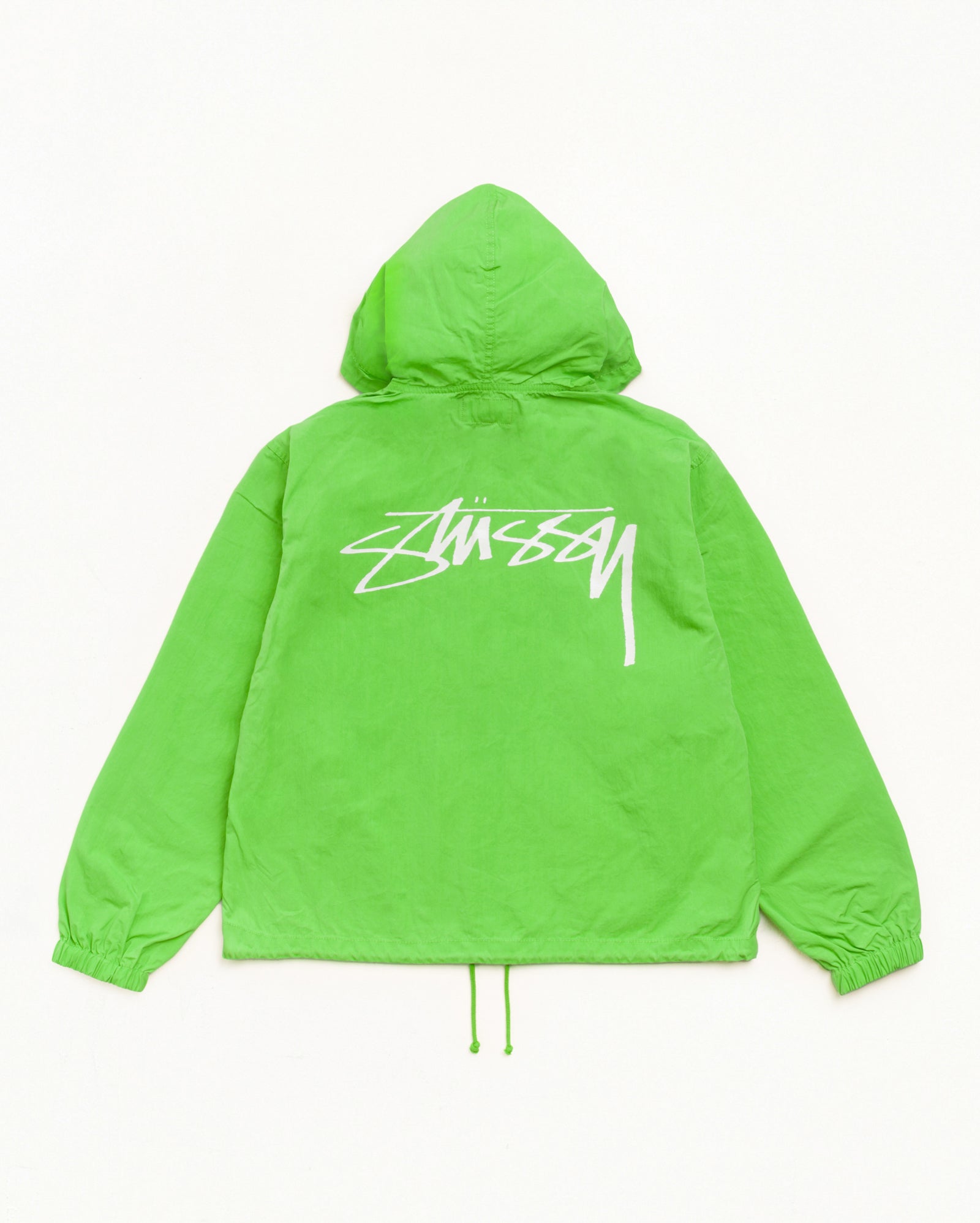 Waxed Cotton Beach Shell - Kiwi | Outerwear | Stüssy