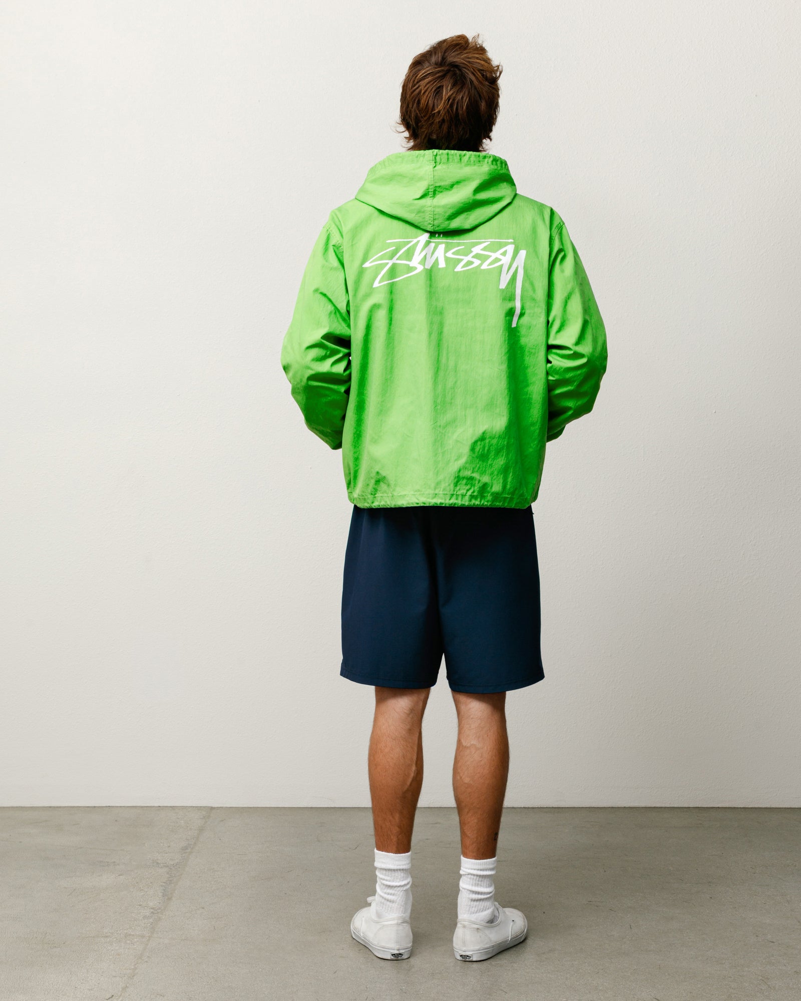 Waxed Cotton Beach Shell - Kiwi | Outerwear | Stüssy