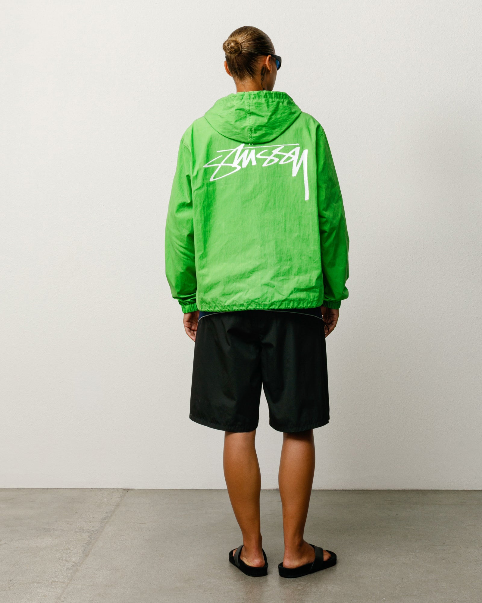 Waxed Cotton Beach Shell - Kiwi | Outerwear | Stüssy