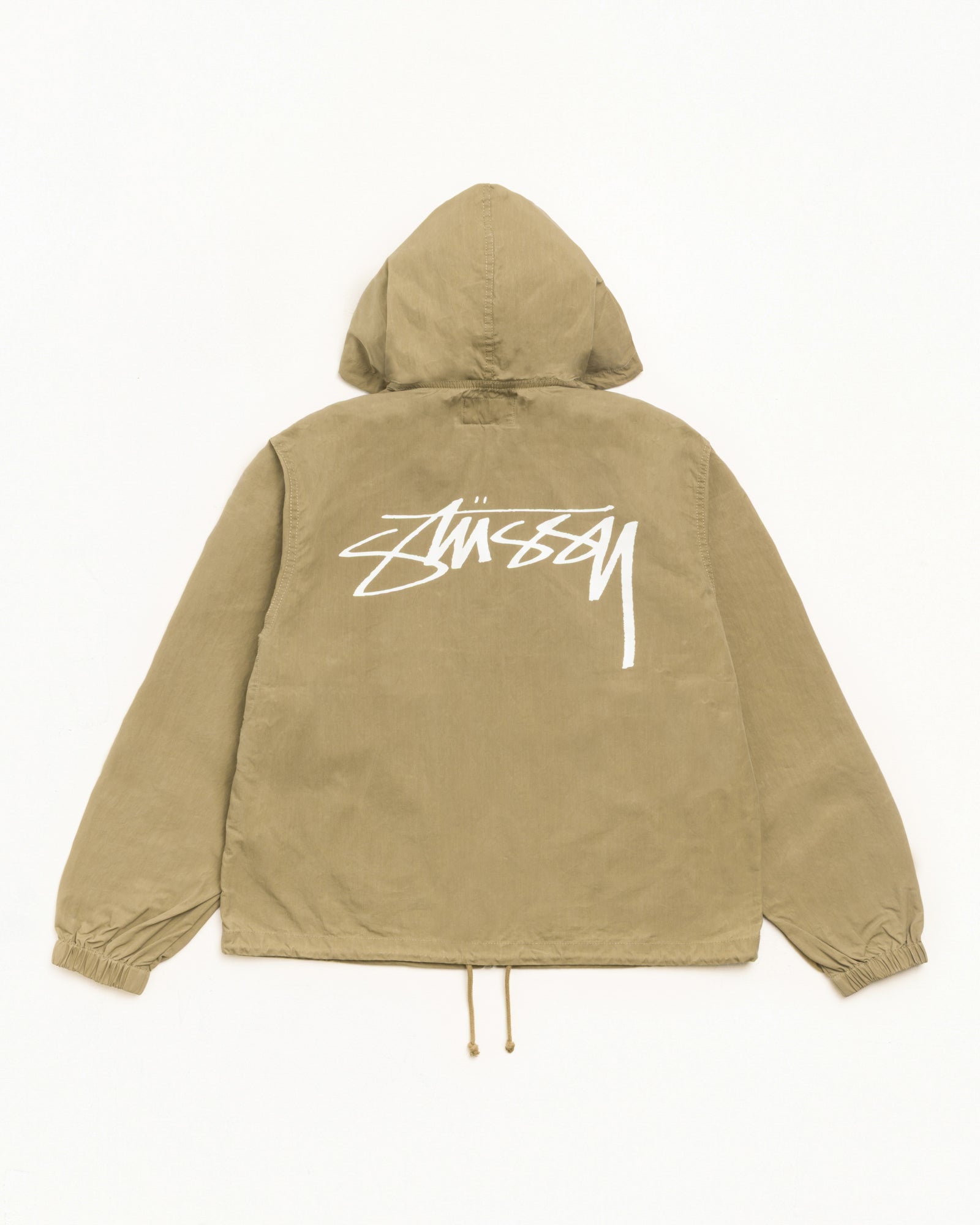 Waxed Cotton Beach Shell - Olive | Outerwear | Stüssy