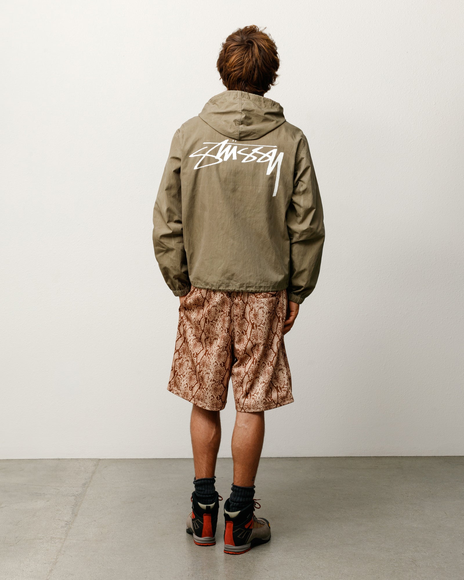 Waxed Cotton Beach Shell - Olive | Outerwear | Stüssy