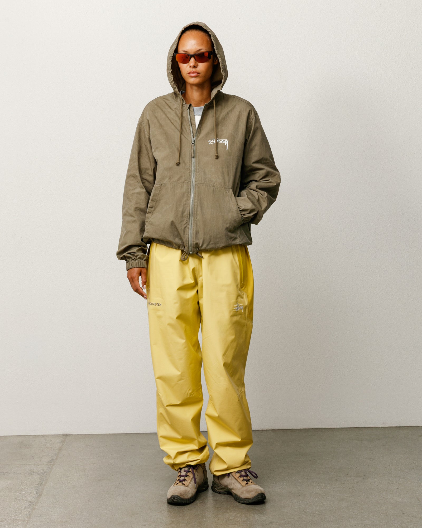 Waxed Cotton Beach Shell - Olive | Outerwear | Stüssy