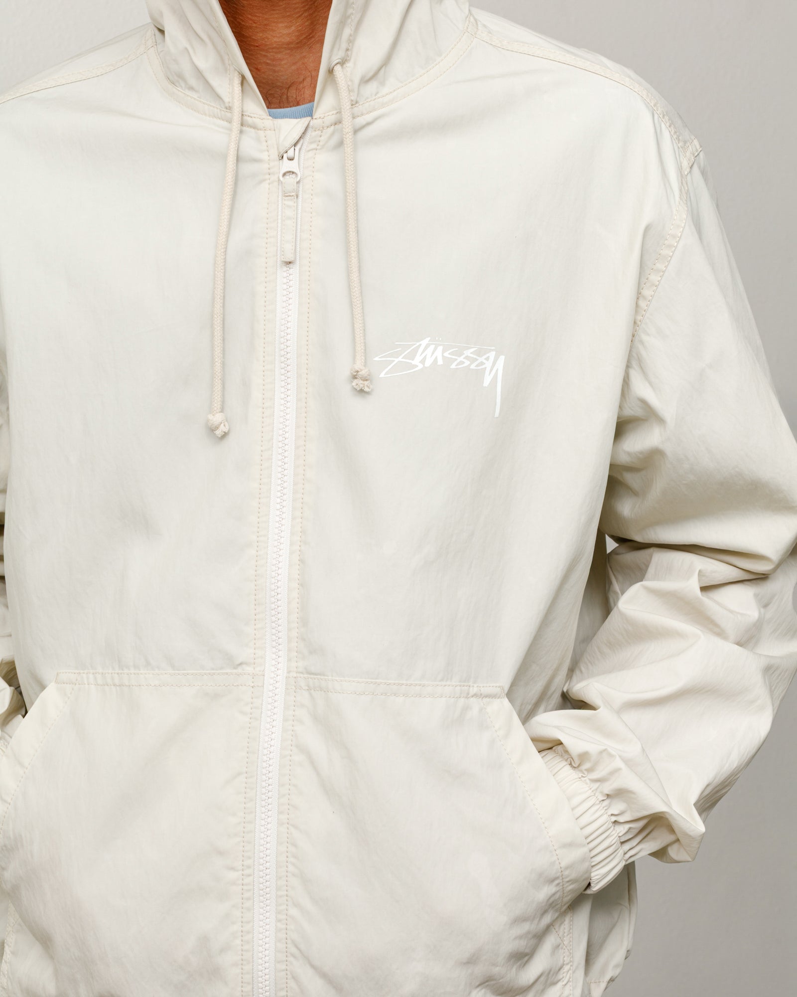 Waxed Cotton Beach Shell - Stone | Outerwear | Stüssy
