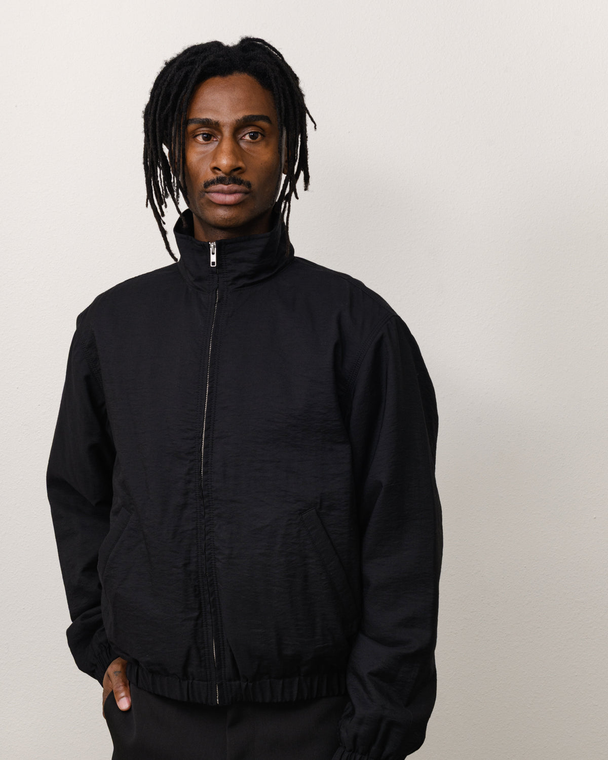 Swing Jacket Unisex Long Sleeve In Black