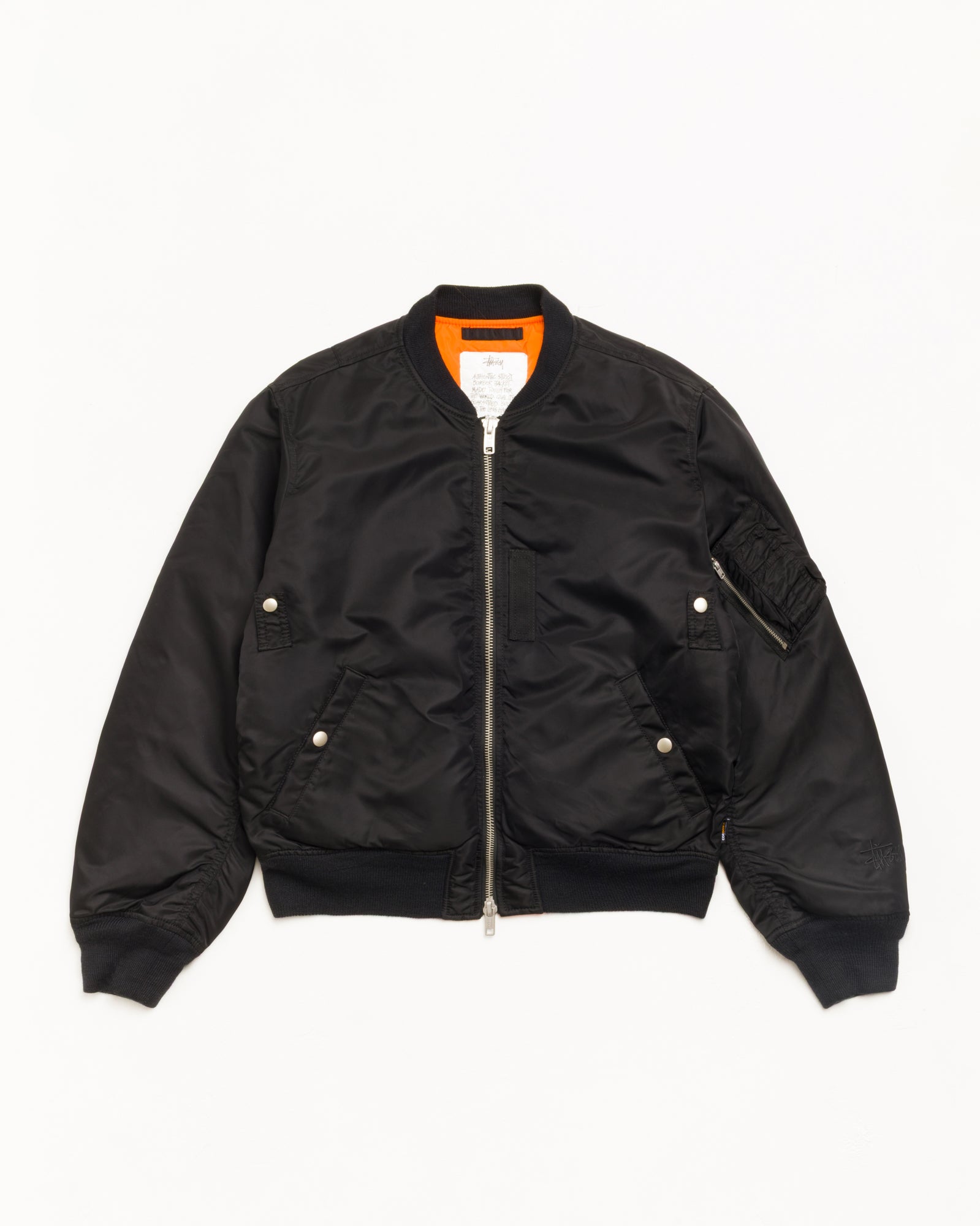 MA-1 Bomber Jacket - Black | Outerwear | Stüssy