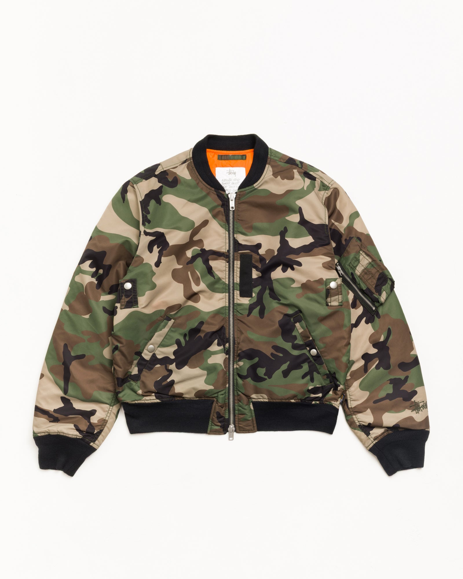 MA-1 Bomber Jacket - Woodland Camo | Outerwear | Stüssy