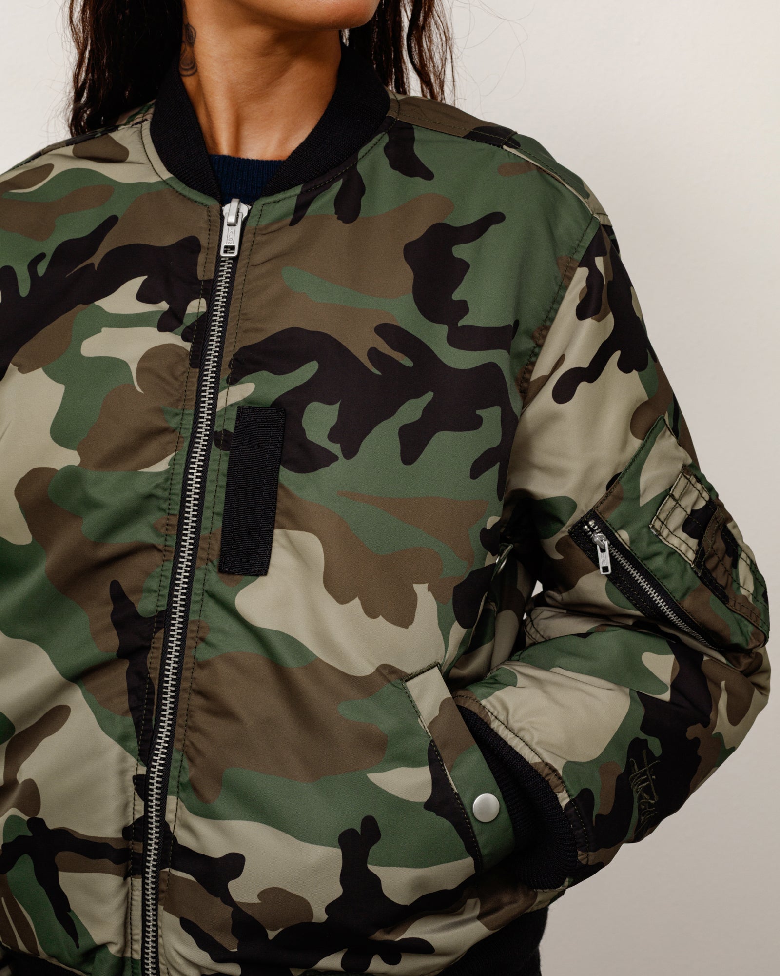 MA-1 Bomber Jacket - Woodland Camo | Outerwear | Stüssy