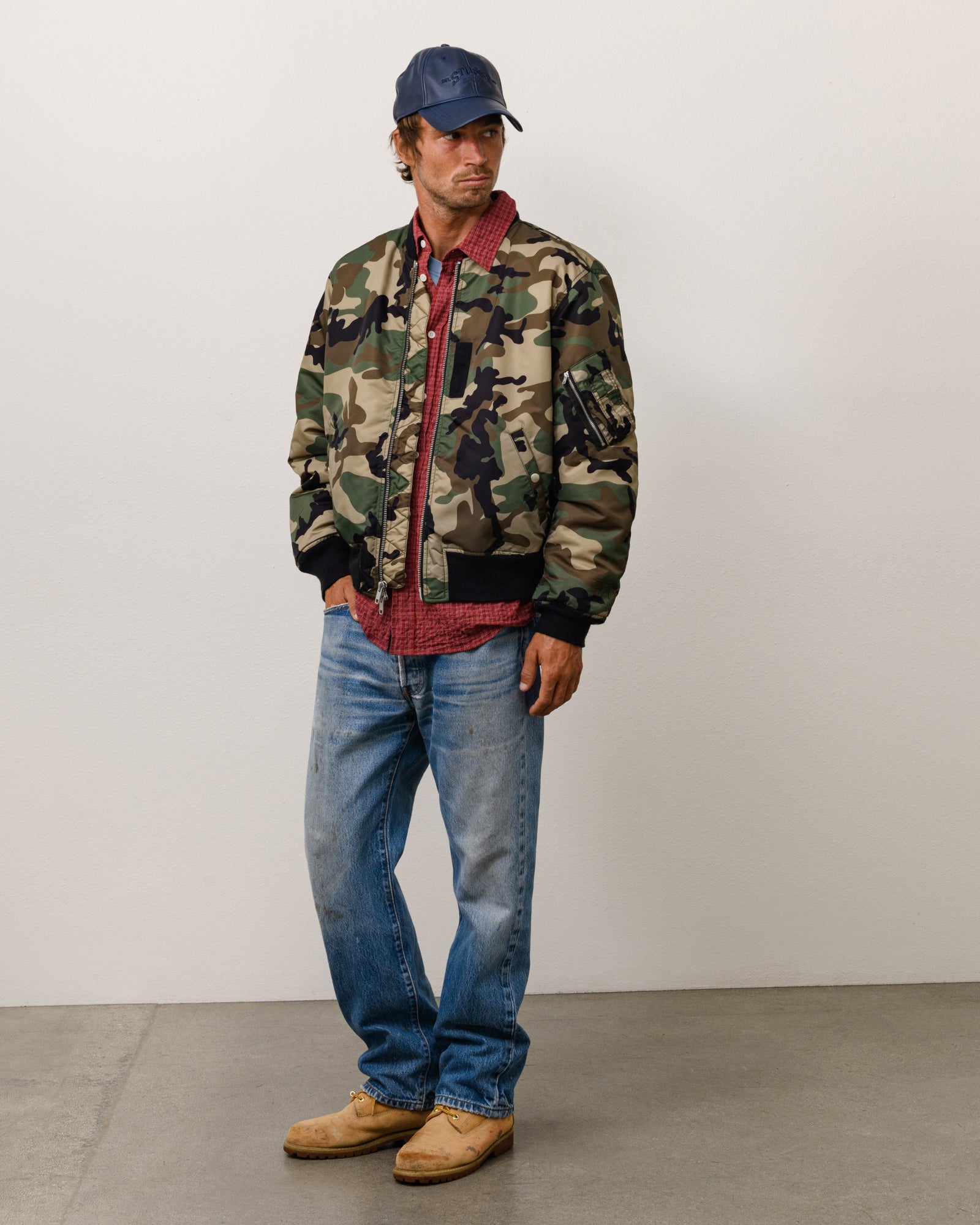 MA-1 Bomber Jacket - Woodland Camo | Outerwear | Stüssy