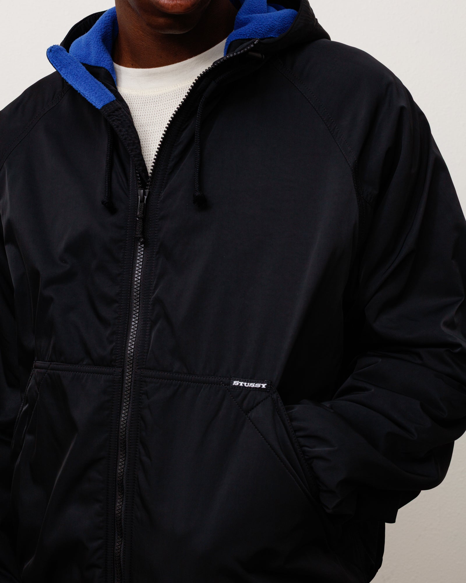 Coastline Hooded Jacket - Black | Outerwear | Stüssy
