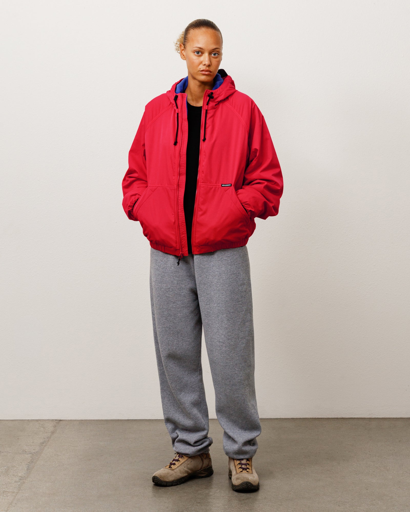Coastline Hooded Jacket - Red | Outerwear | Stüssy