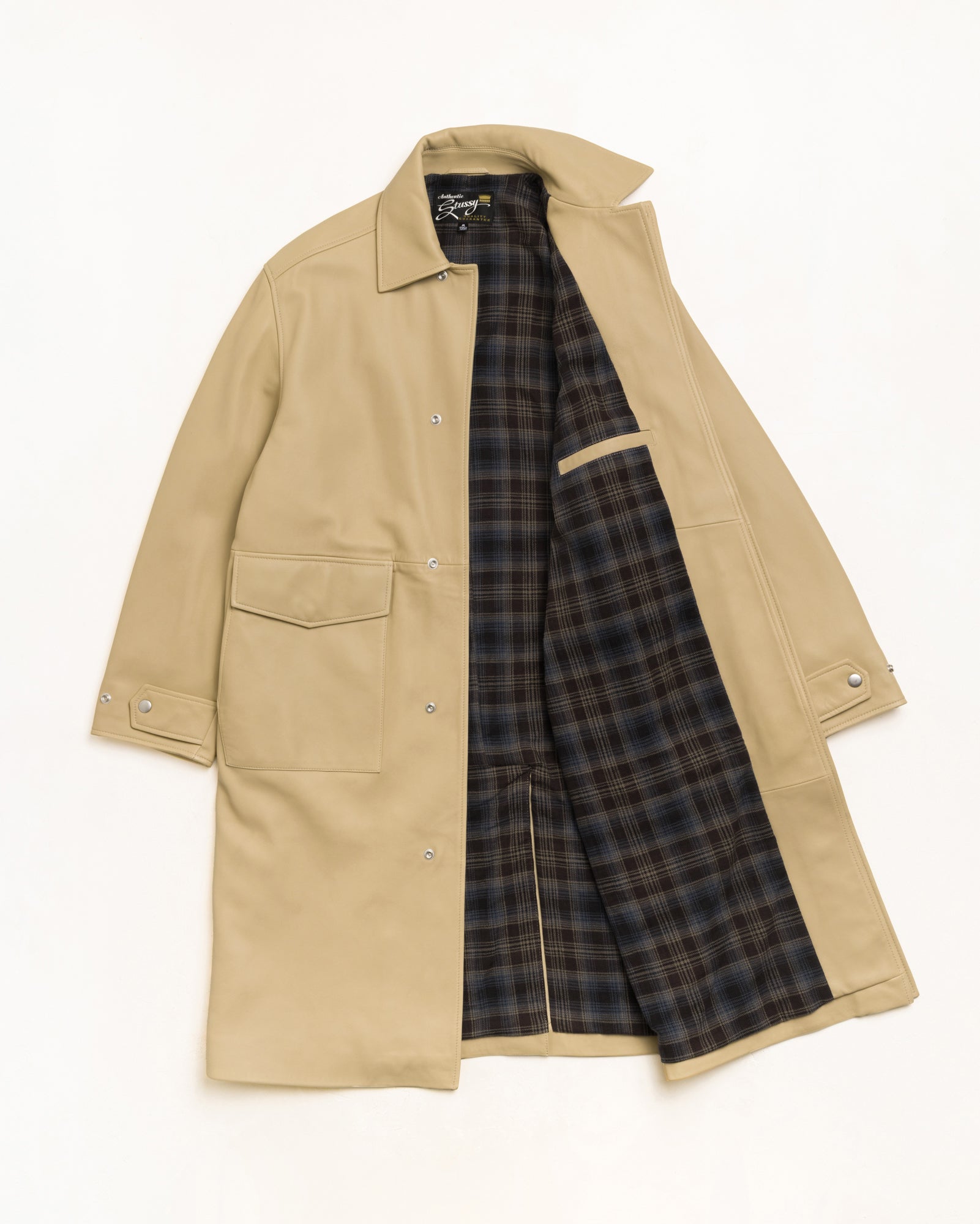 Leather Duster - Sand | Outerwear | Stüssy