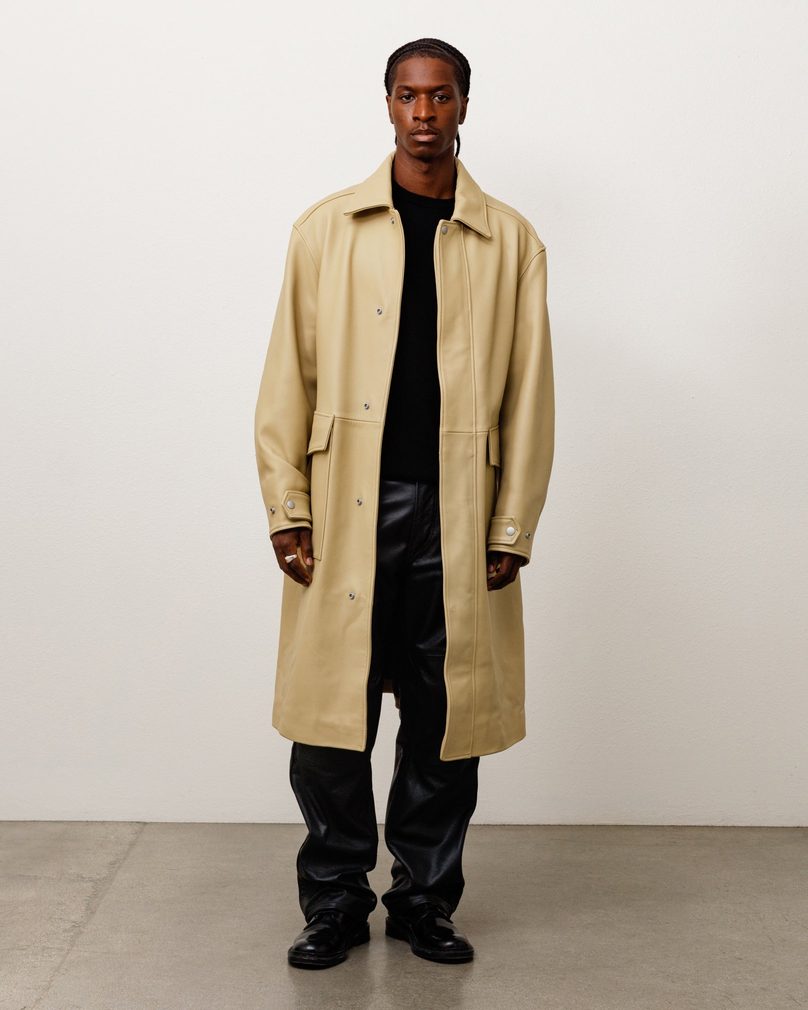 Leather Duster - Sand | Outerwear | Stüssy