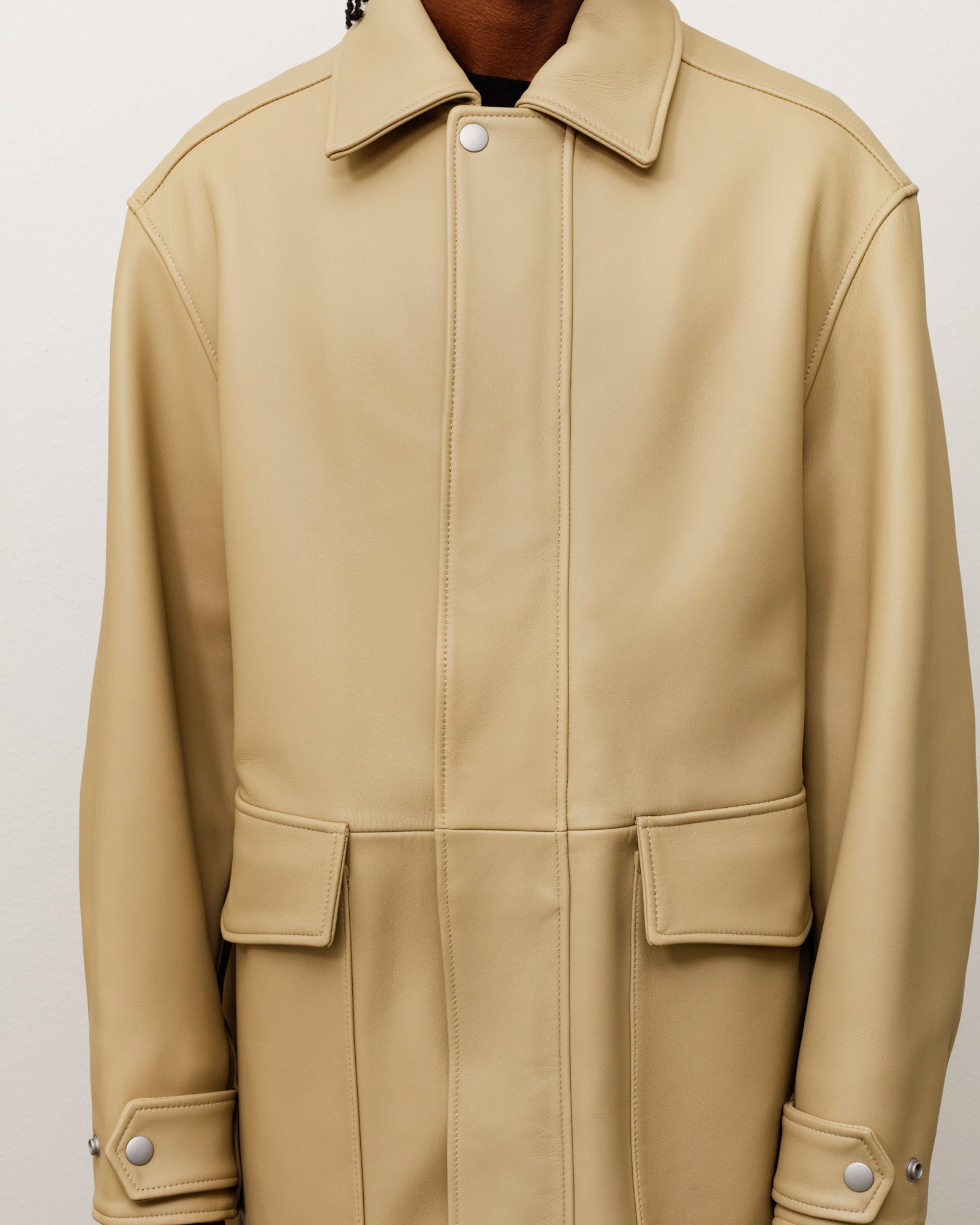 Leather Duster - Sand | Outerwear | Stüssy