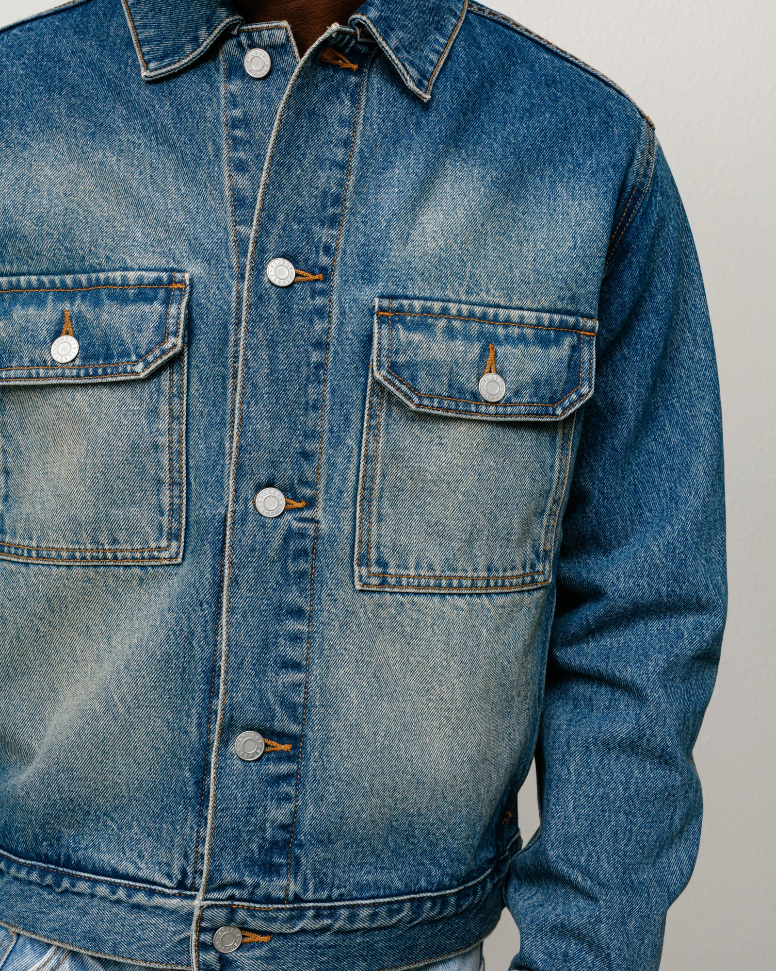 Denim Trucker Jacket - Dark Wash Indigo | Outerwear | Stüssy