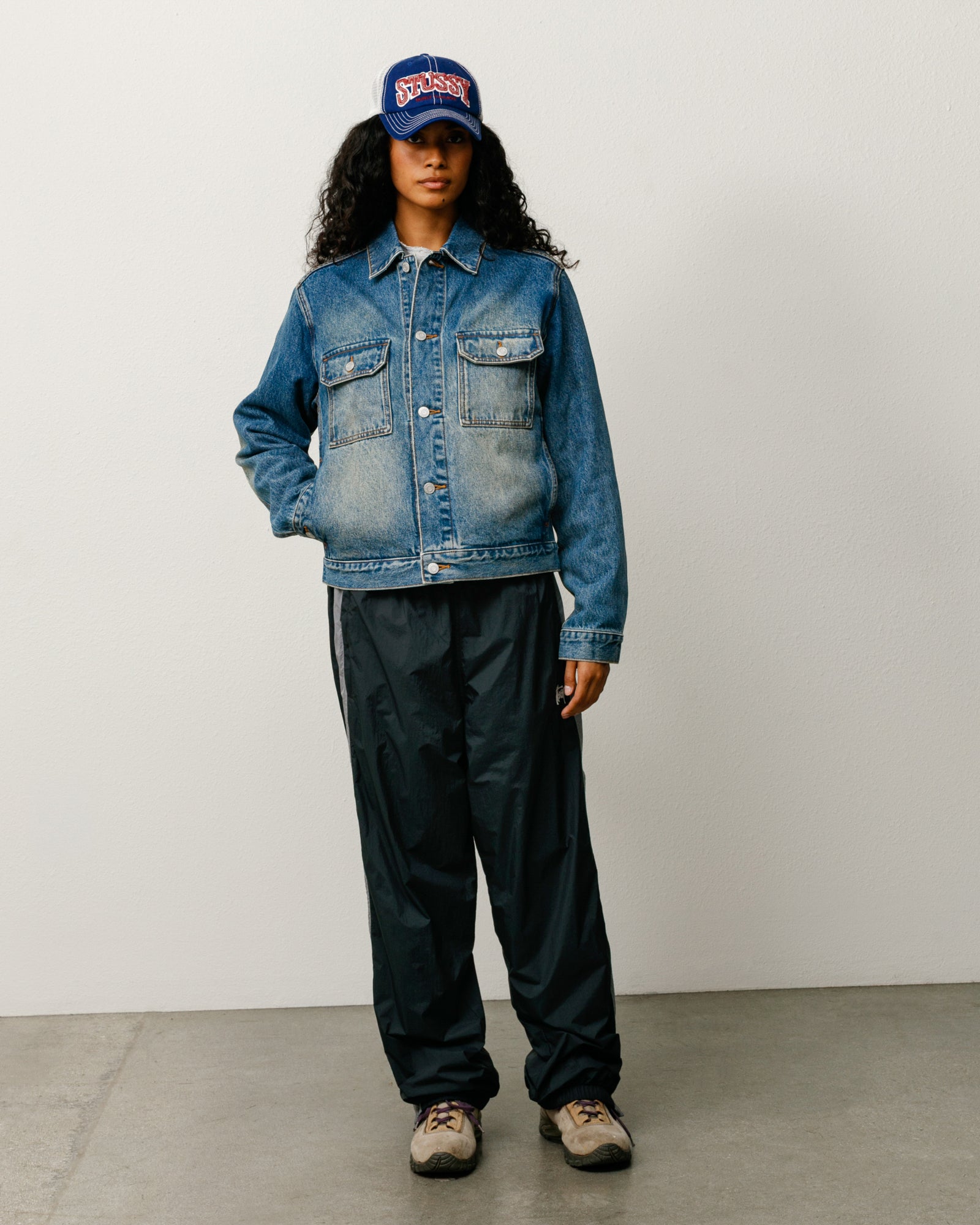 Denim Trucker Jacket - Dark Wash Indigo | Outerwear | Stüssy
