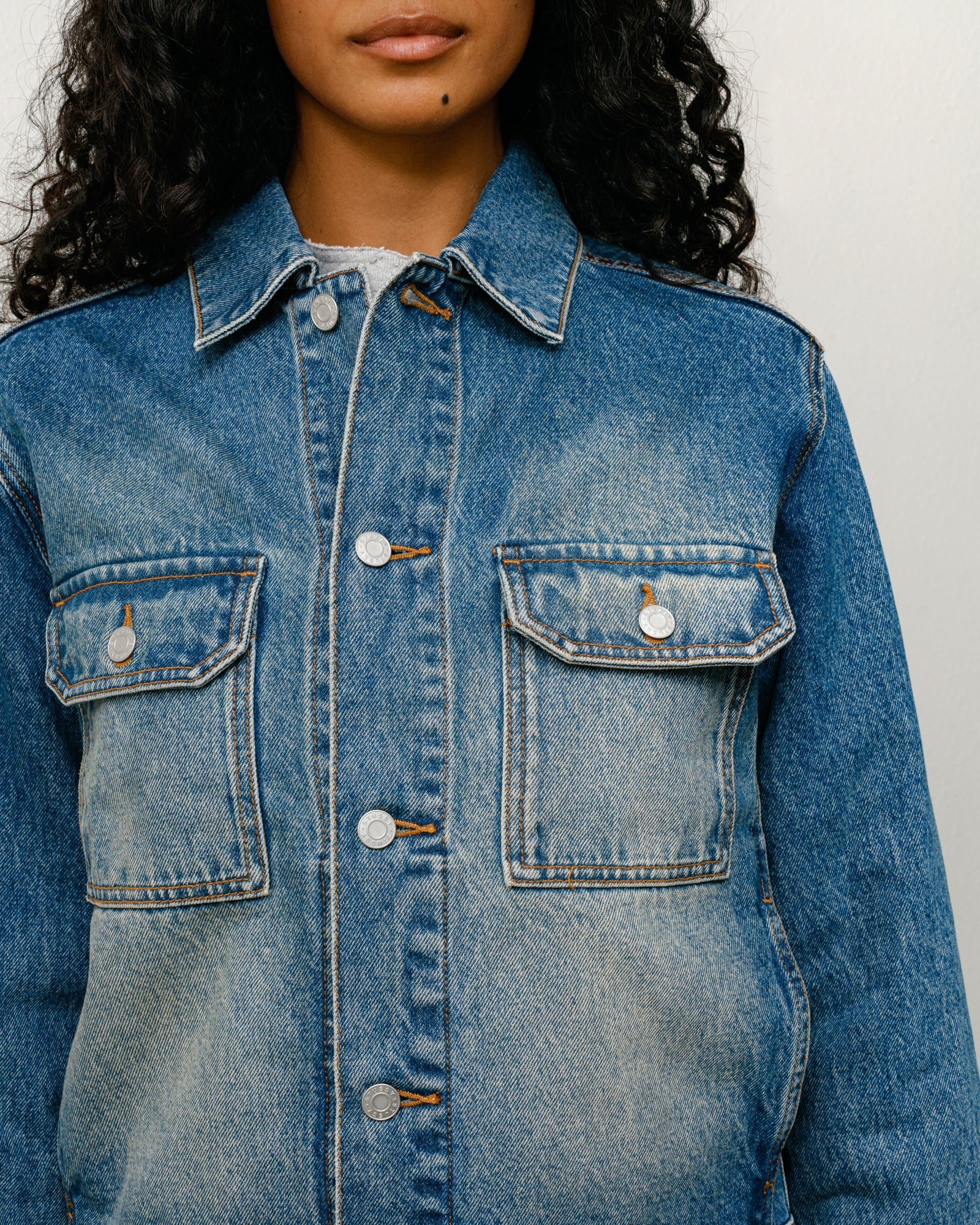 Denim Trucker Jacket - Dark Wash Indigo | Outerwear | Stüssy