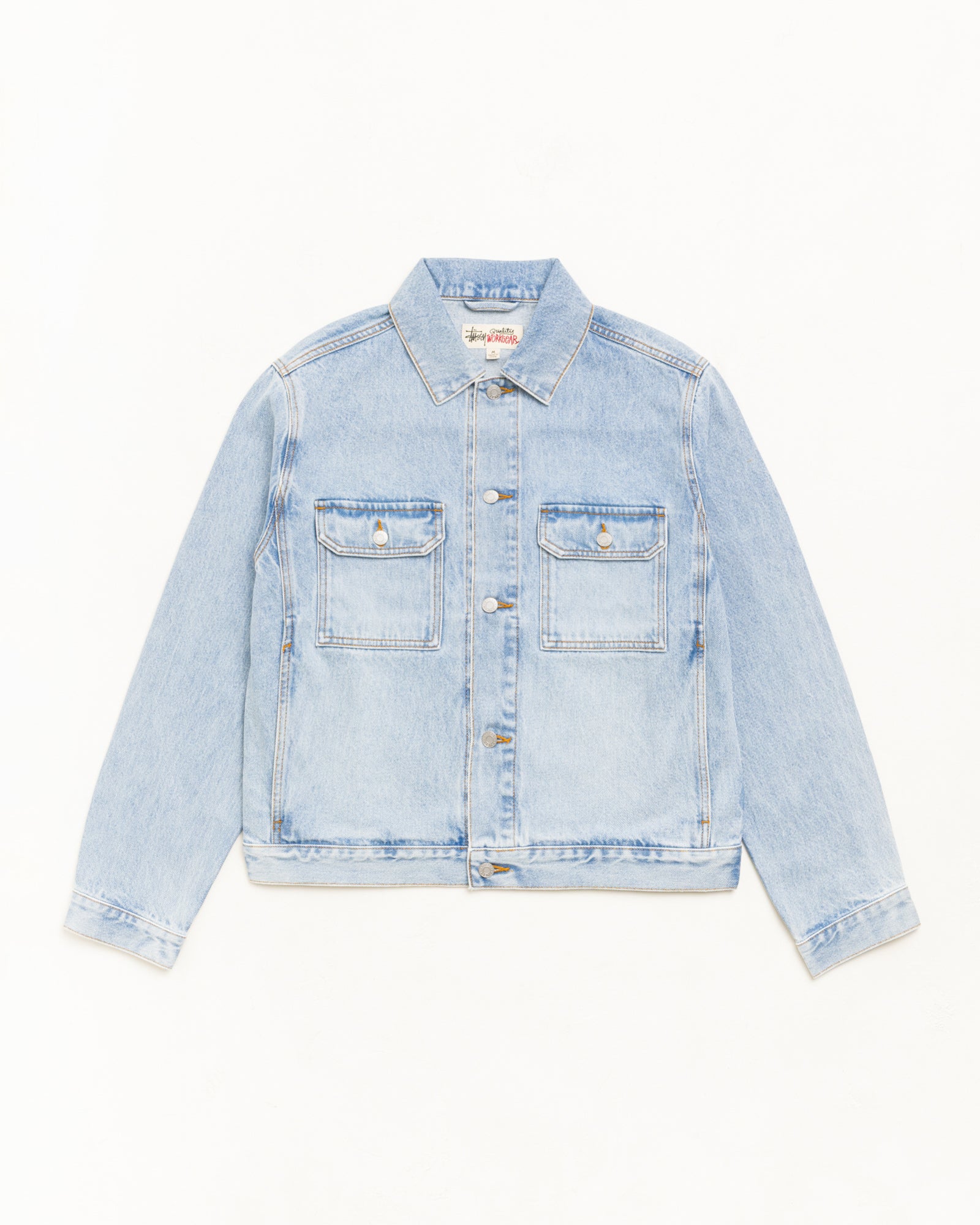 Denim Trucker Jacket - Light Wash Indigo | Outerwear | Stüssy