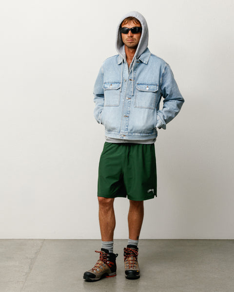 Denim Trucker Jacket in Light Wash Indigo